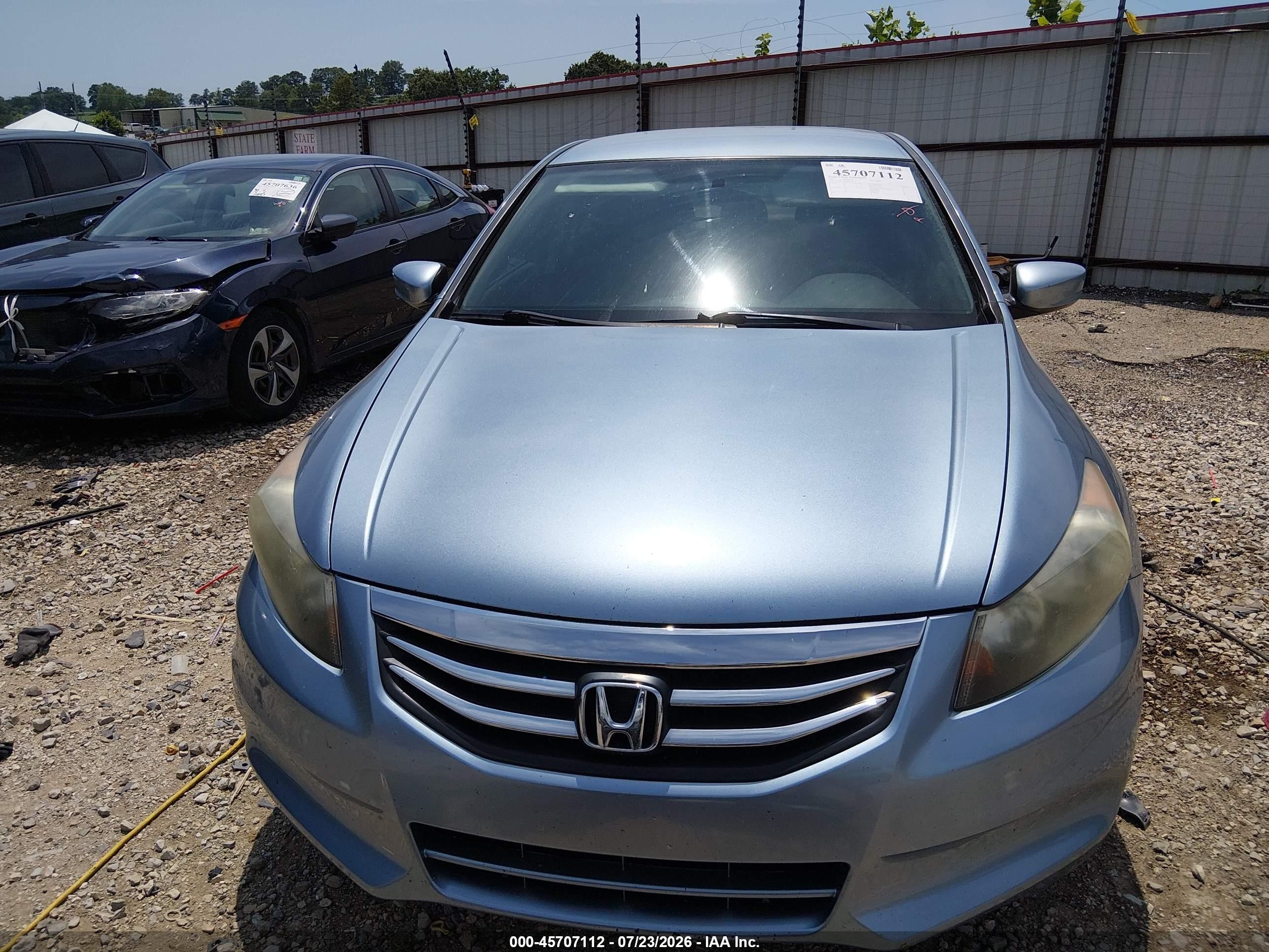 2011 Honda Accord 2.4 Lx Light Blue vin: 1HGCP2F35BA025772