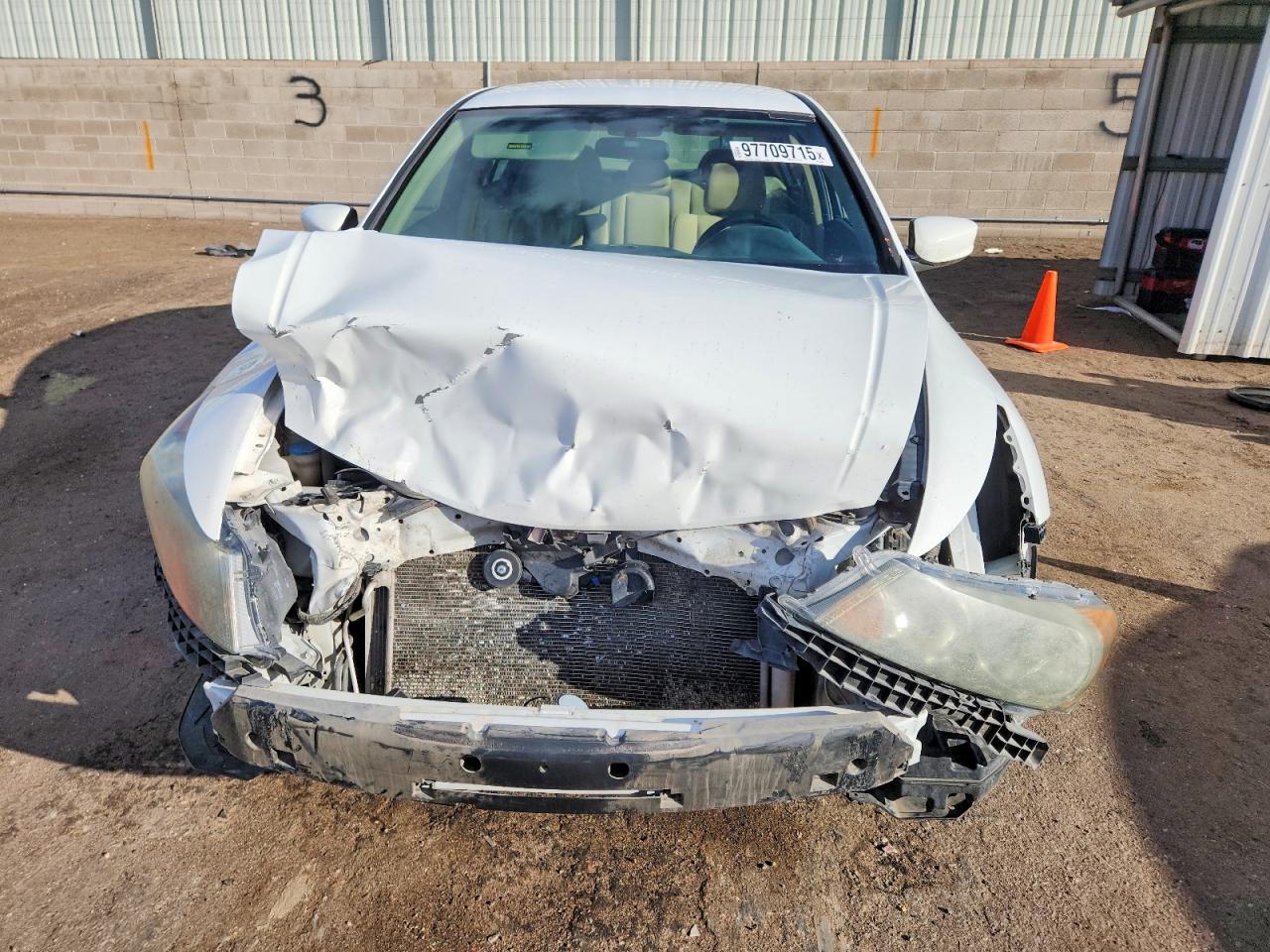 2011 Honda Accord Lx White vin: 1HGCP2F35BA091643