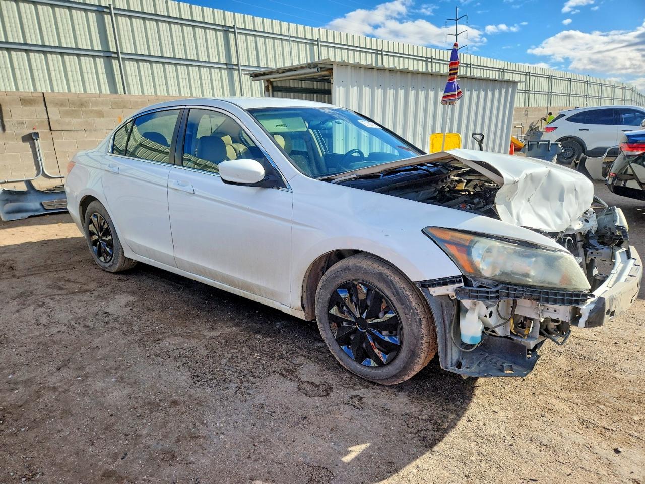 2011 Honda Accord Lx White vin: 1HGCP2F35BA091643