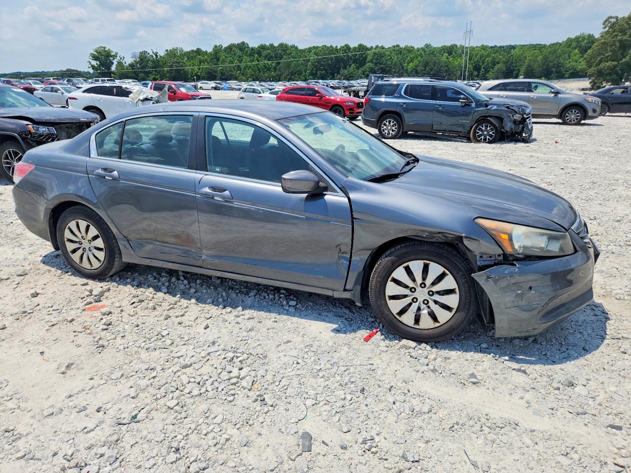 2011 Honda Accord Lx Gray vin: 1HGCP2F35BA114435