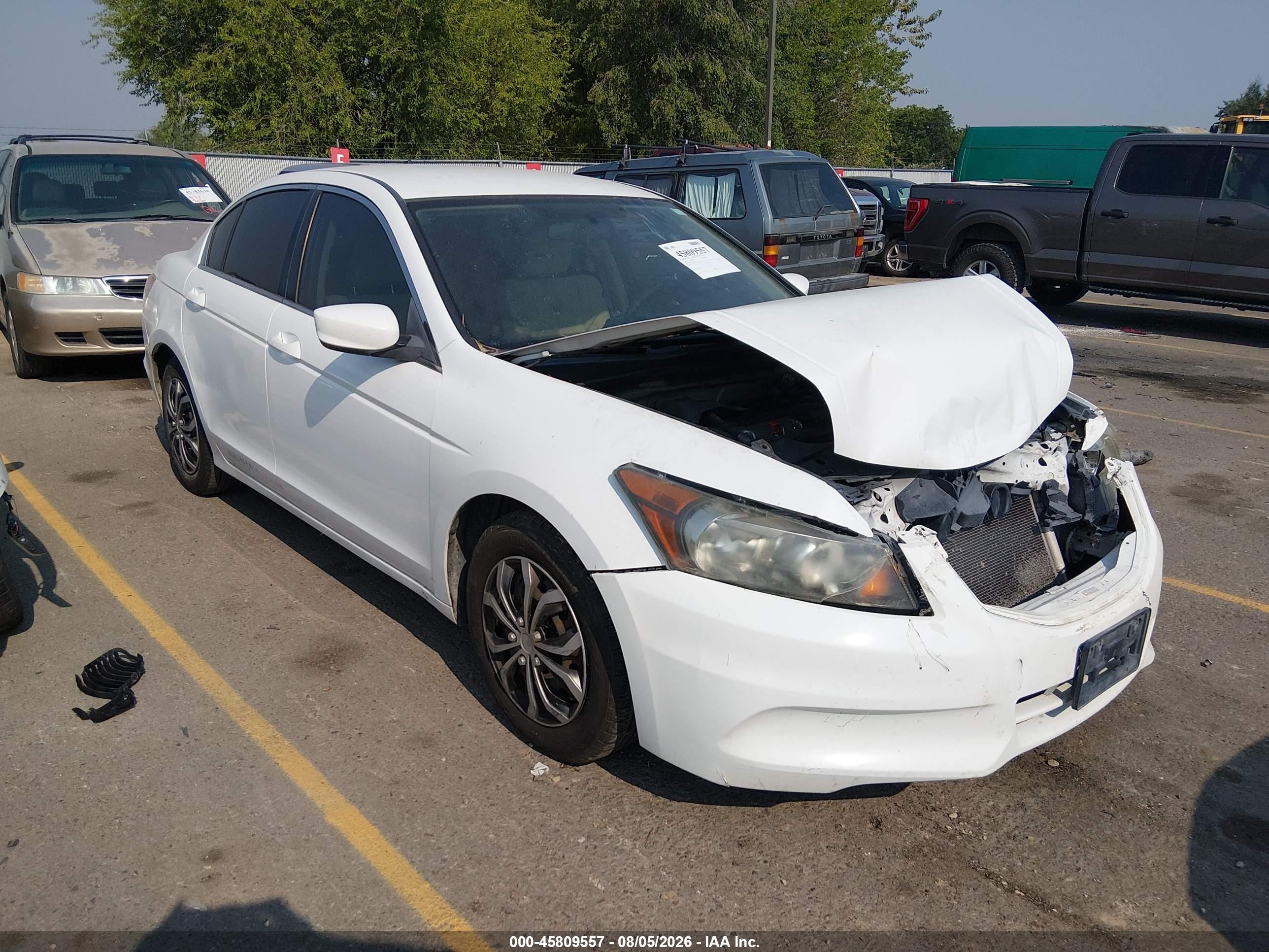 2011 Honda Accord 2.4 Lx White vin: 1HGCP2F35BA146706