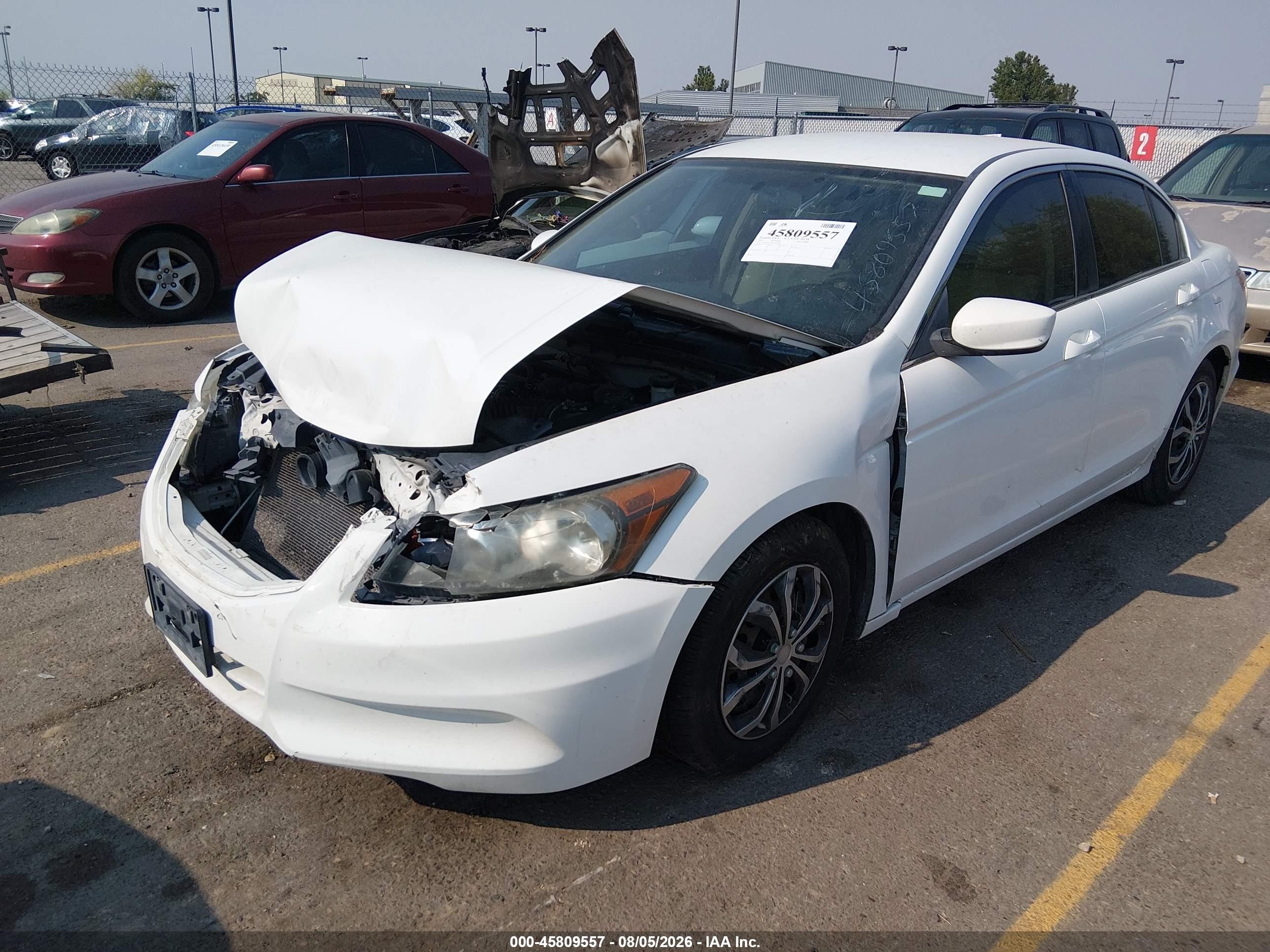 2011 Honda Accord 2.4 Lx White vin: 1HGCP2F35BA146706