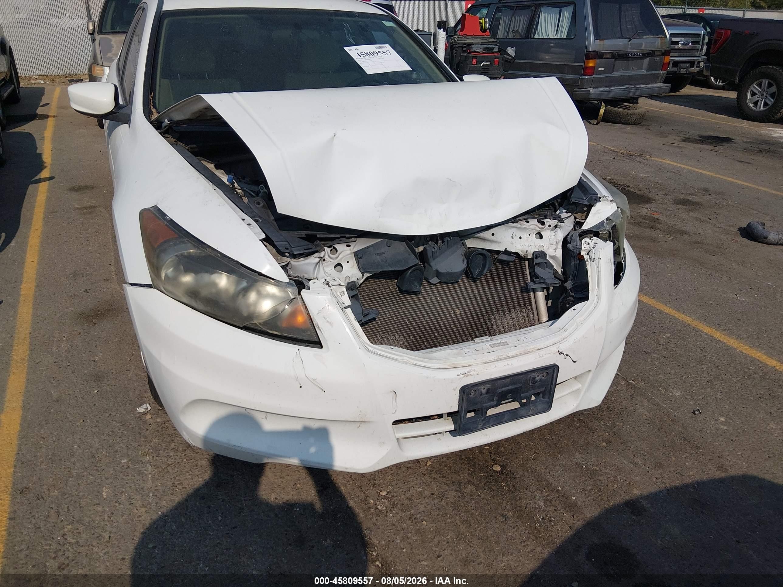 2011 Honda Accord 2.4 Lx White vin: 1HGCP2F35BA146706