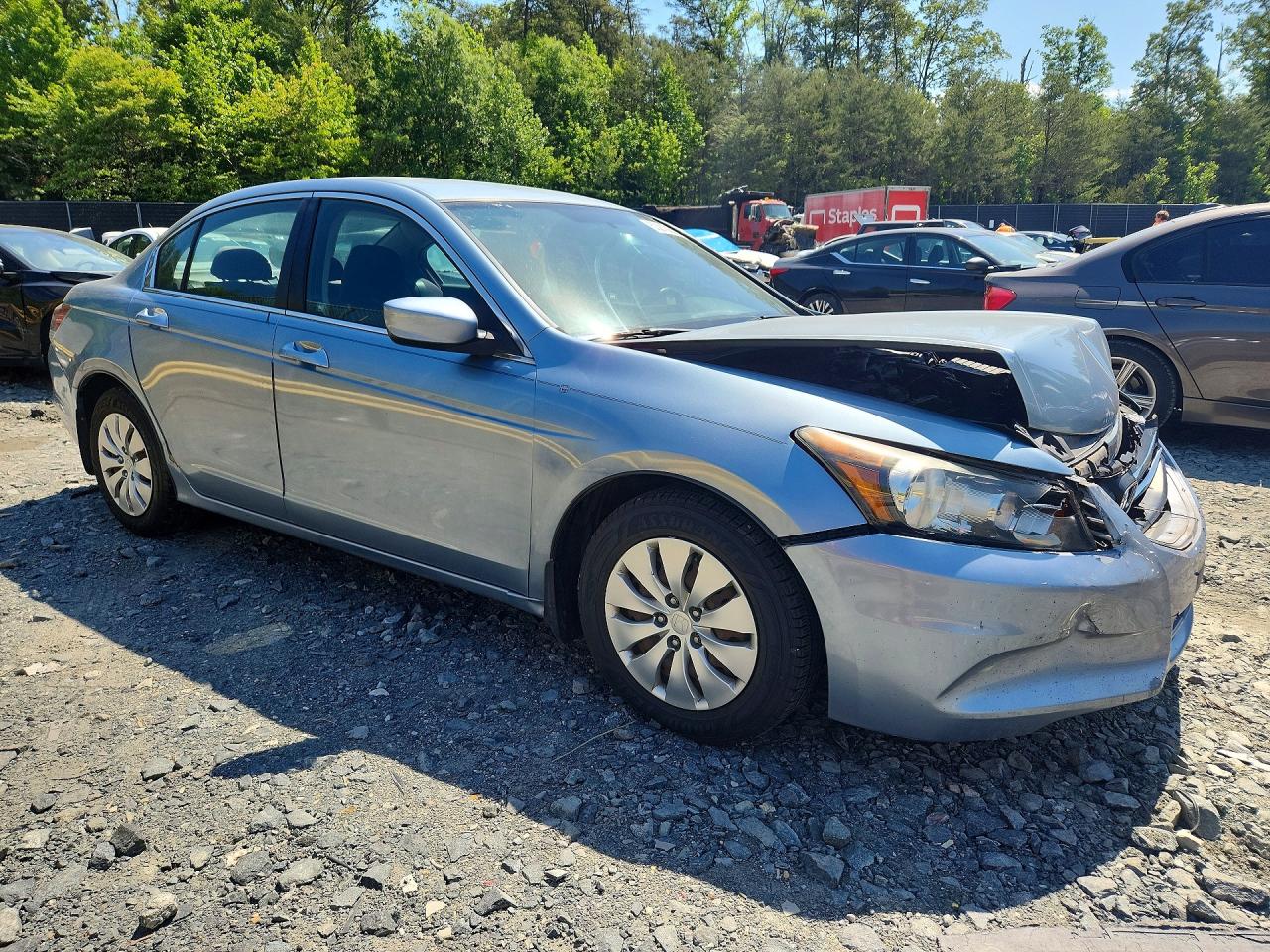 2011 Honda Accord Lx Blue vin: 1HGCP2F35BA147208