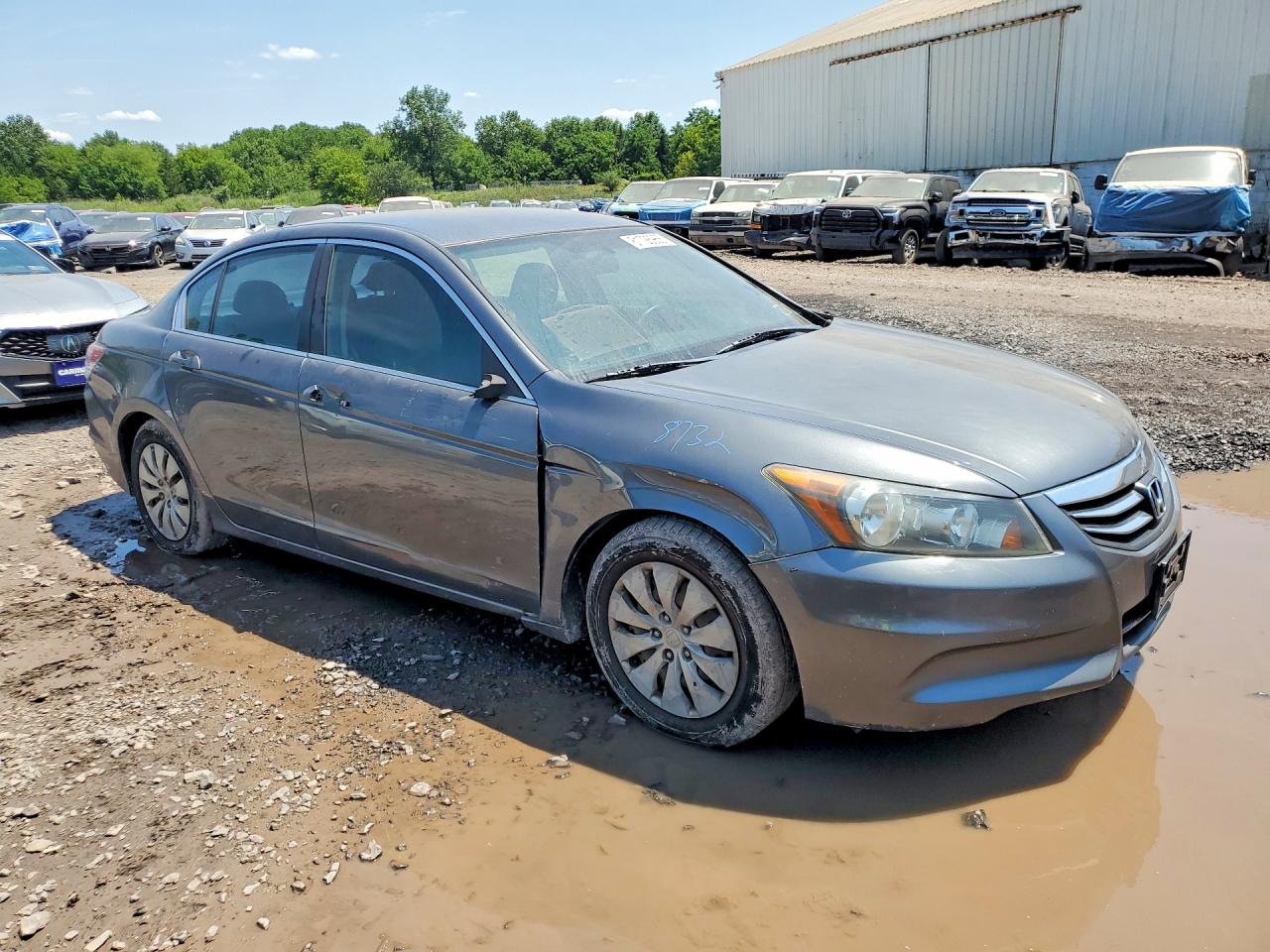2012 Honda Accord Lx Gray vin: 1HGCP2F35CA002879
