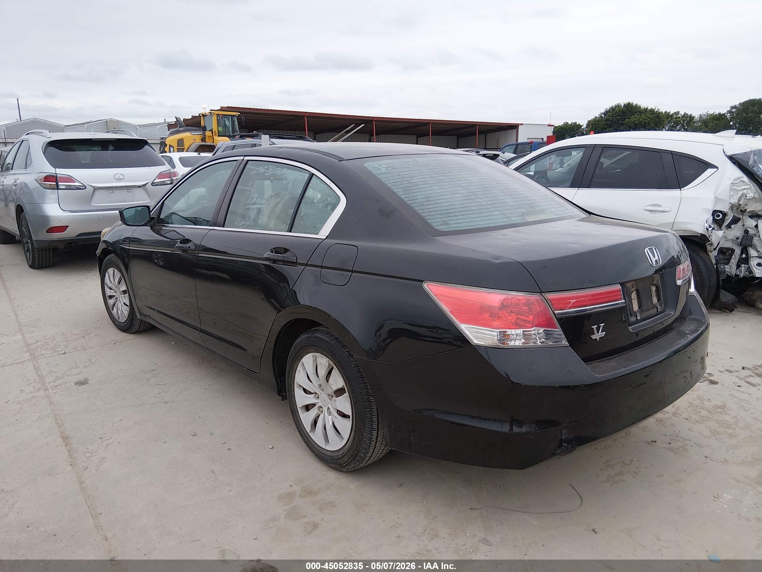 2012 Honda Accord 2.4 Lx Black vin: 1HGCP2F35CA016264