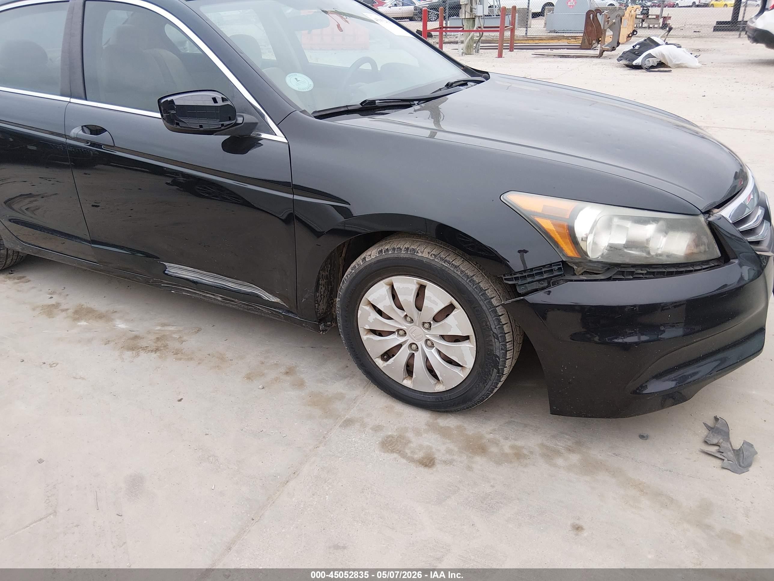 2012 Honda Accord 2.4 Lx Black vin: 1HGCP2F35CA016264