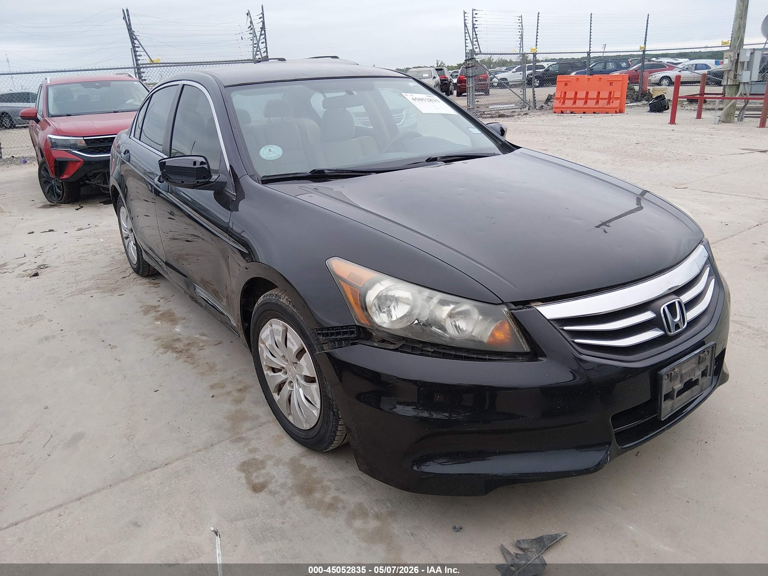 2012 Honda Accord 2.4 Lx Black vin: 1HGCP2F35CA016264