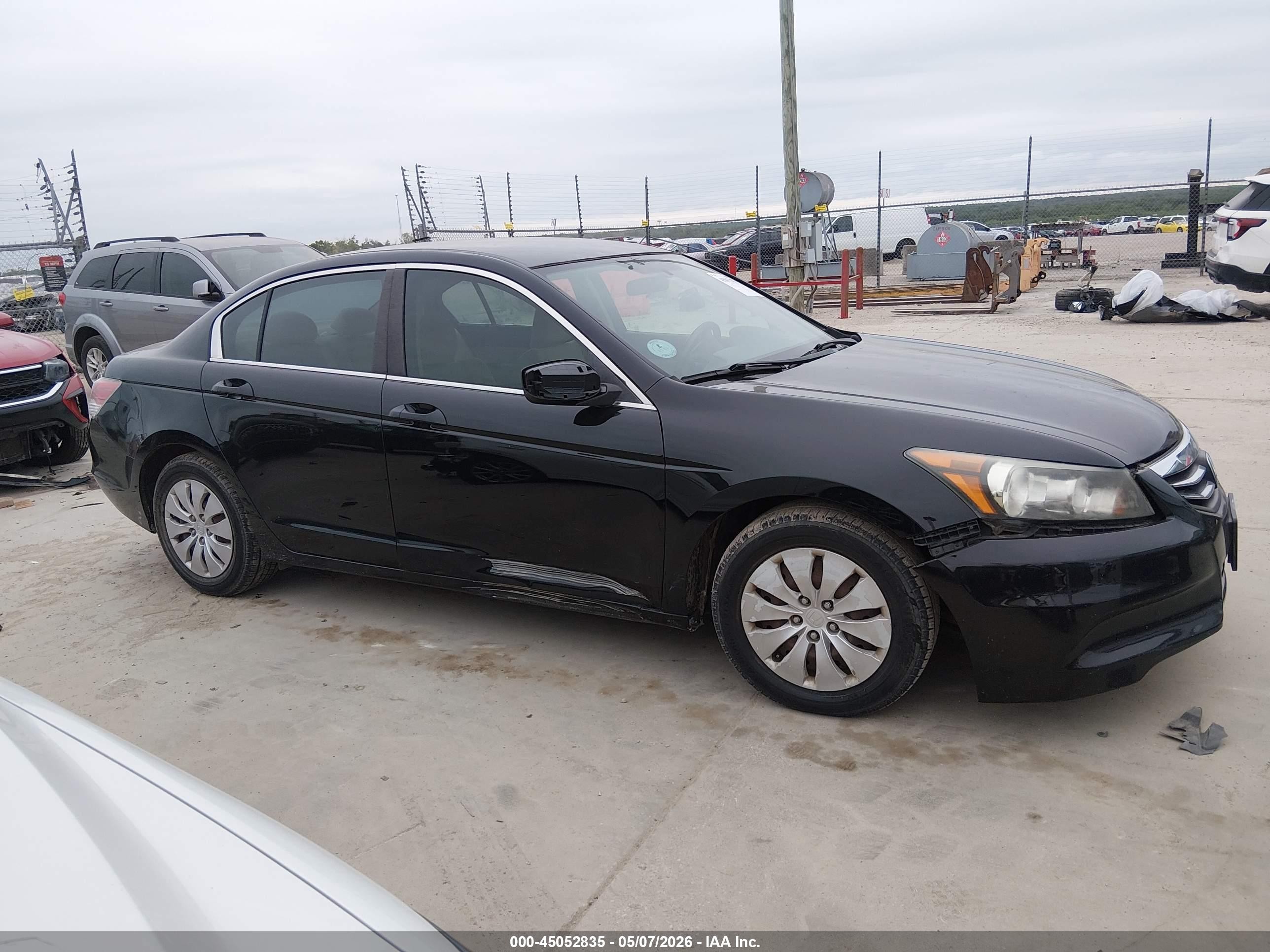 2012 Honda Accord 2.4 Lx Black vin: 1HGCP2F35CA016264