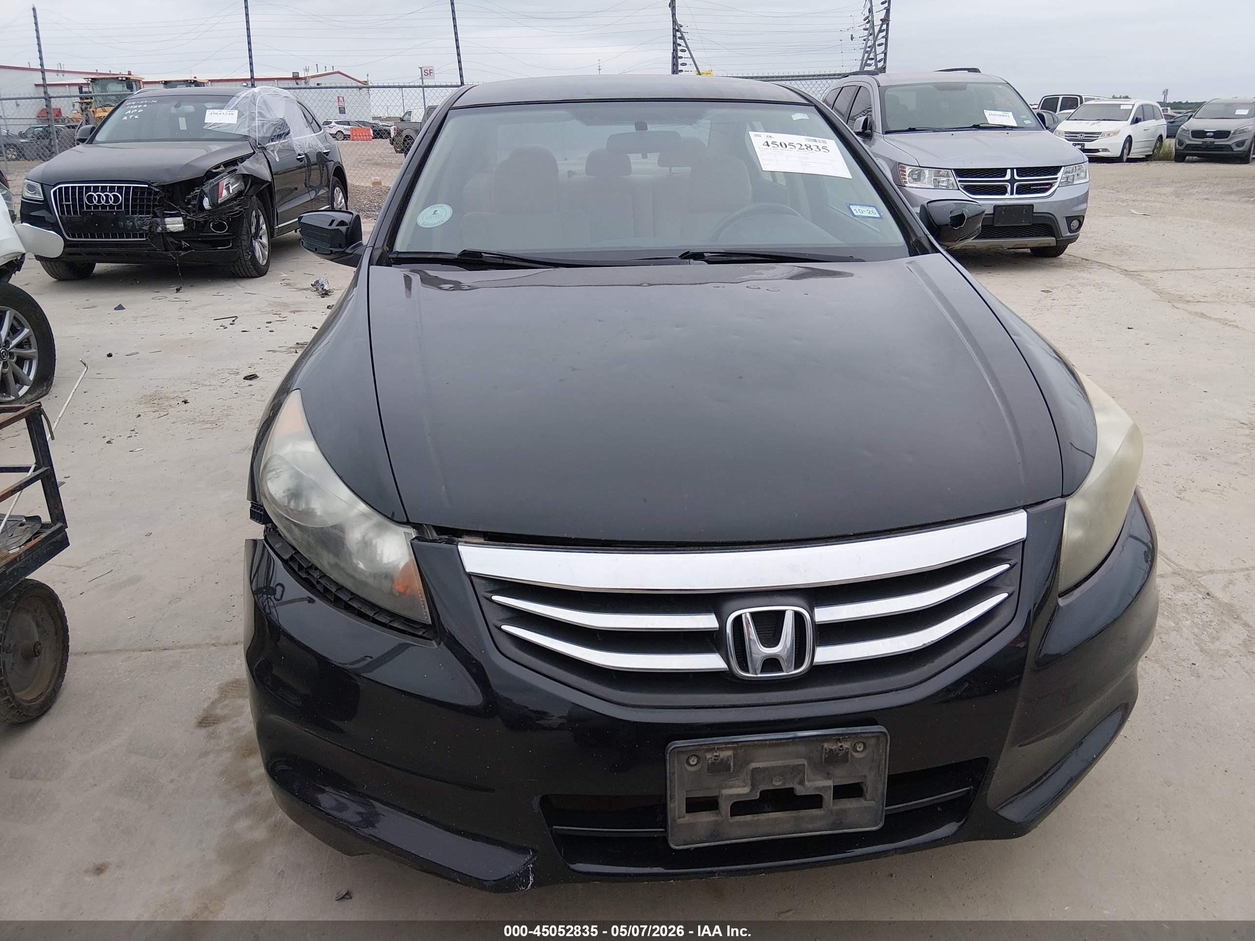 2012 Honda Accord 2.4 Lx Black vin: 1HGCP2F35CA016264