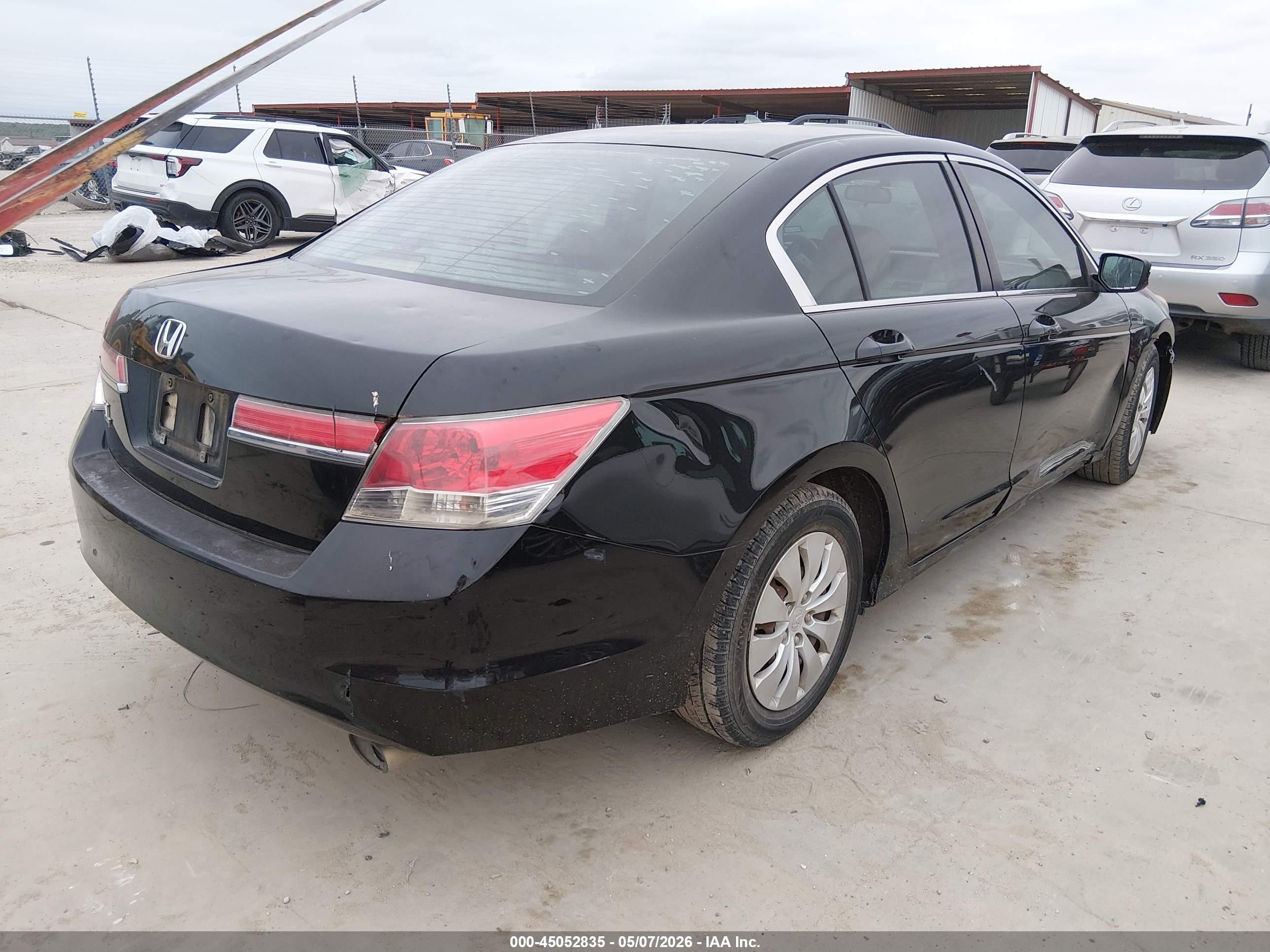 2012 Honda Accord 2.4 Lx Black vin: 1HGCP2F35CA016264