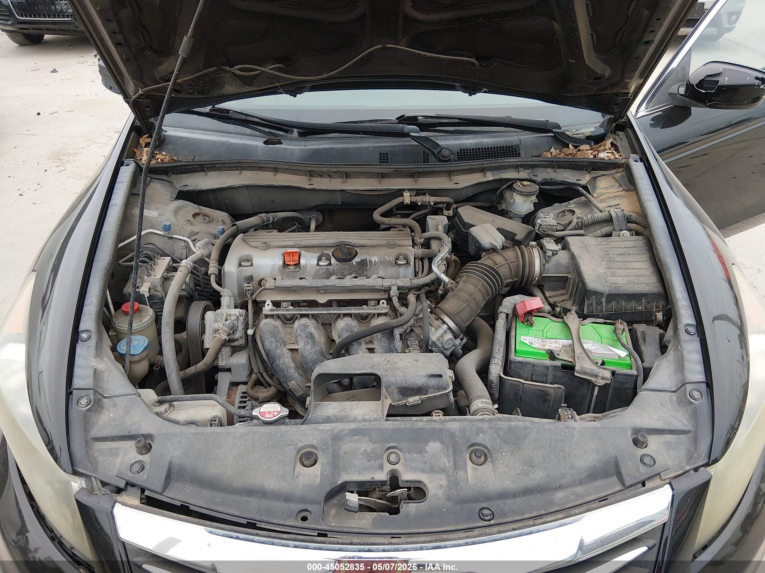 2012 Honda Accord 2.4 Lx Black vin: 1HGCP2F35CA016264