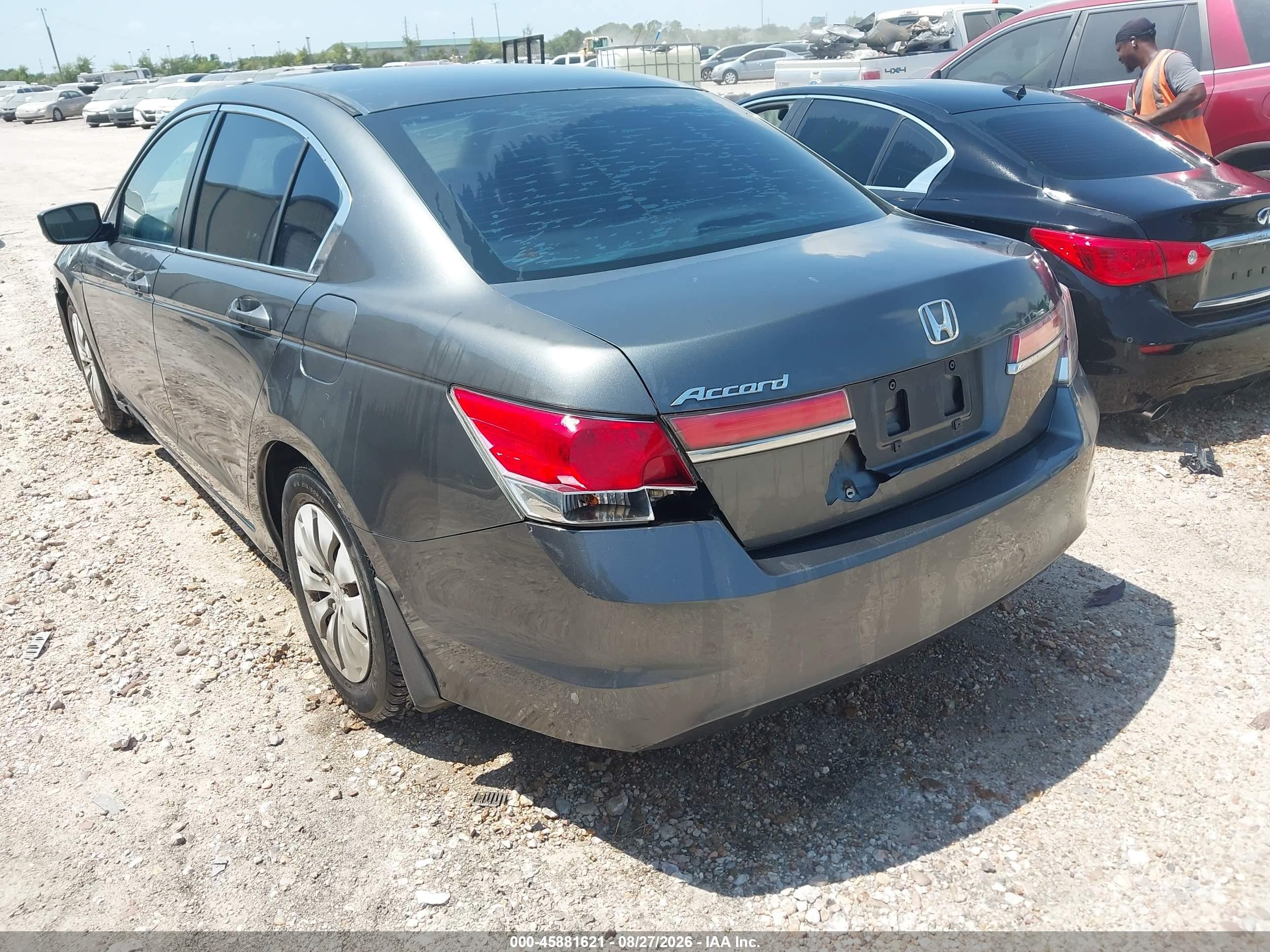2012 Honda Accord 2.4 Lx Gray vin: 1HGCP2F35CA062192