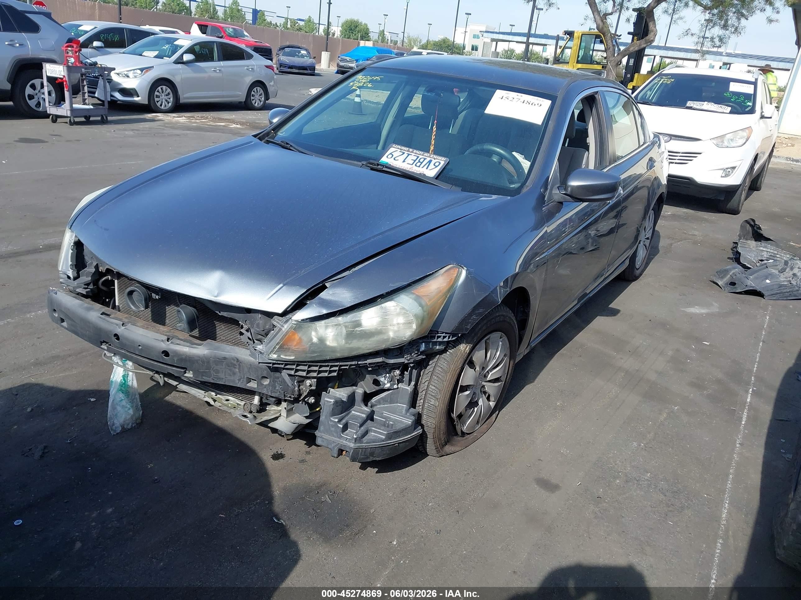 2012 Honda Accord 2.4 Lx Gray vin: 1HGCP2F35CA079302