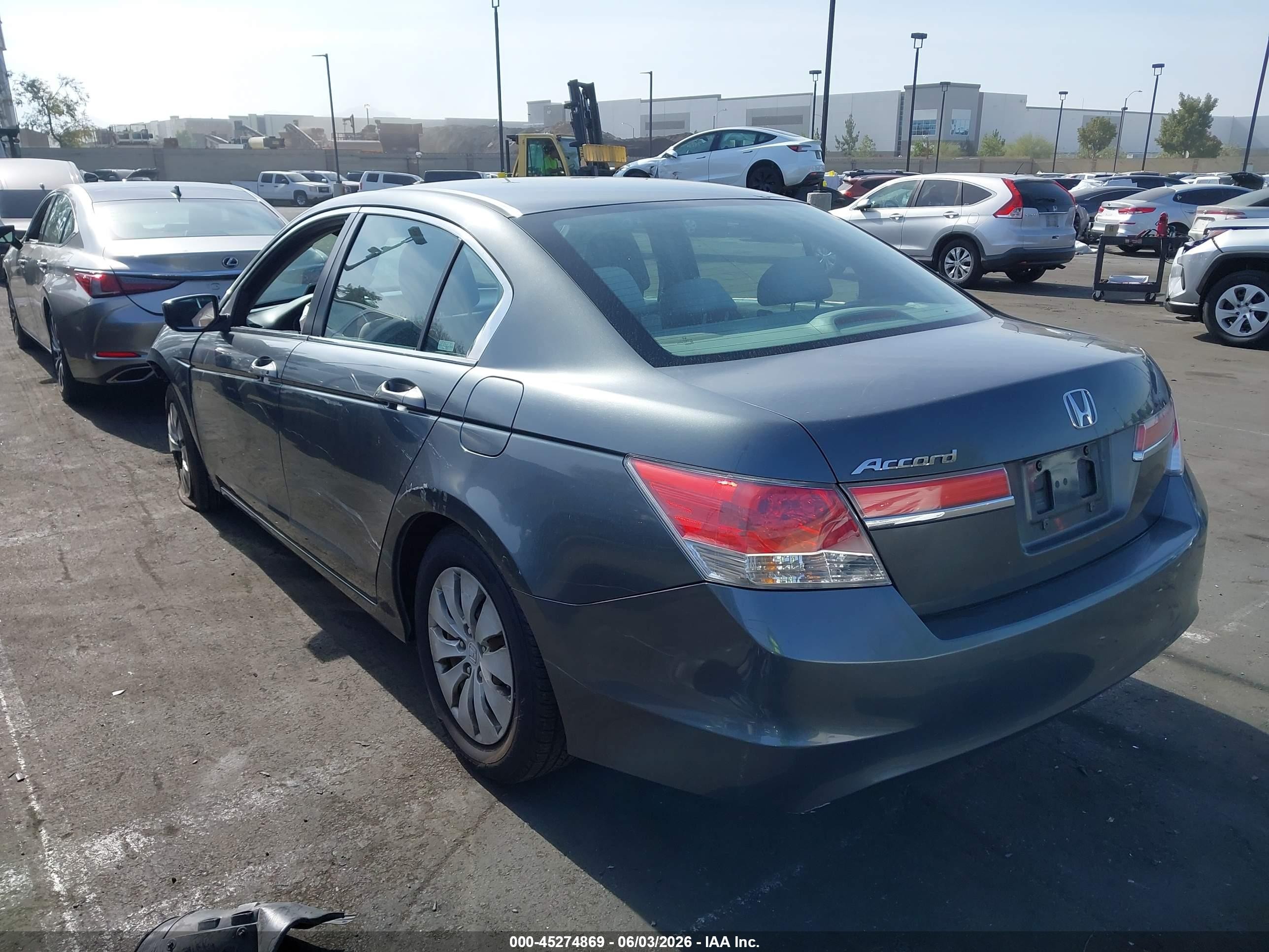 2012 Honda Accord 2.4 Lx Gray vin: 1HGCP2F35CA079302