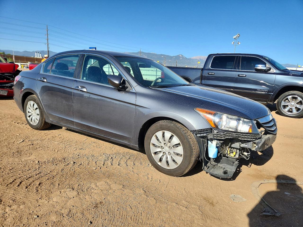 2012 Honda Accord Lx Gray vin: 1HGCP2F35CA128448