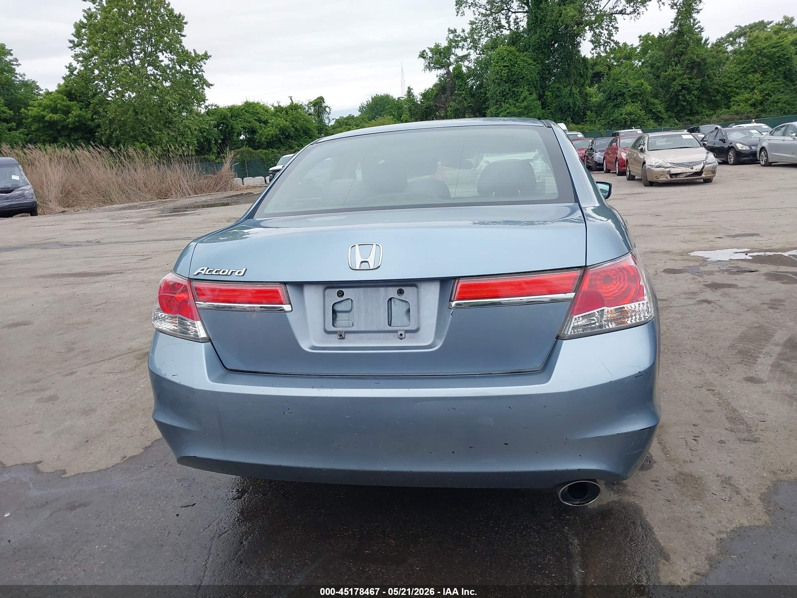 2012 Honda Accord 2.4 Lx Blue vin: 1HGCP2F35CA129373