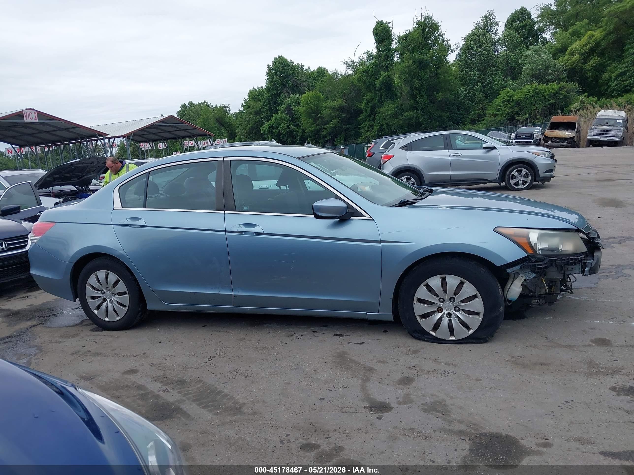 2012 Honda Accord 2.4 Lx Blue vin: 1HGCP2F35CA129373