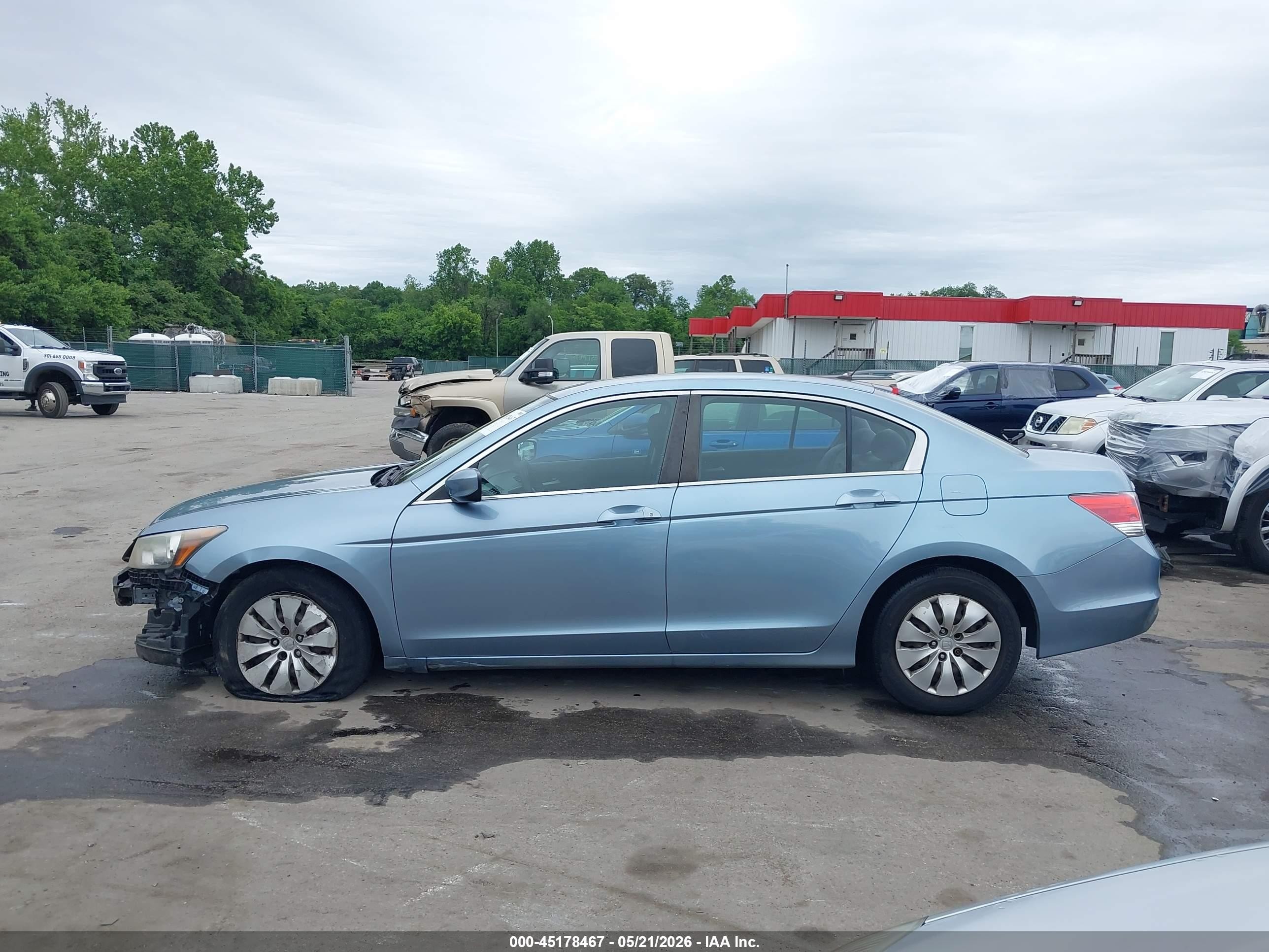 2012 Honda Accord 2.4 Lx Blue vin: 1HGCP2F35CA129373