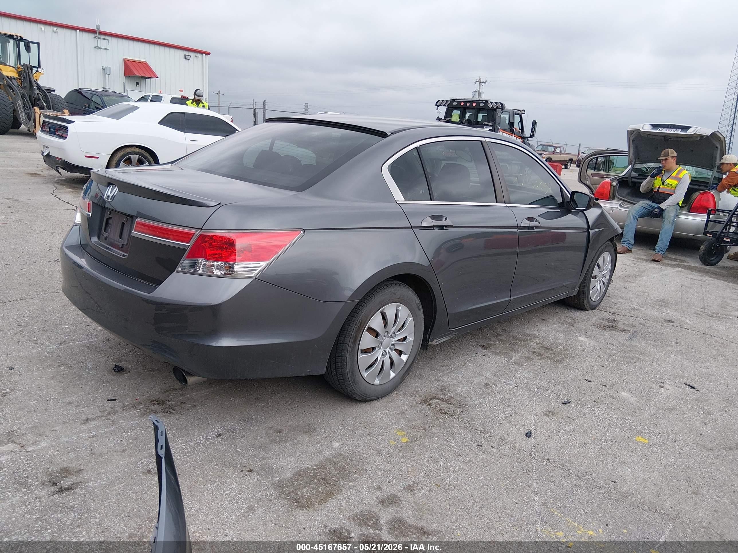 2012 Honda Accord 2.4 Lx Серый vin: 1HGCP2F35CA135268