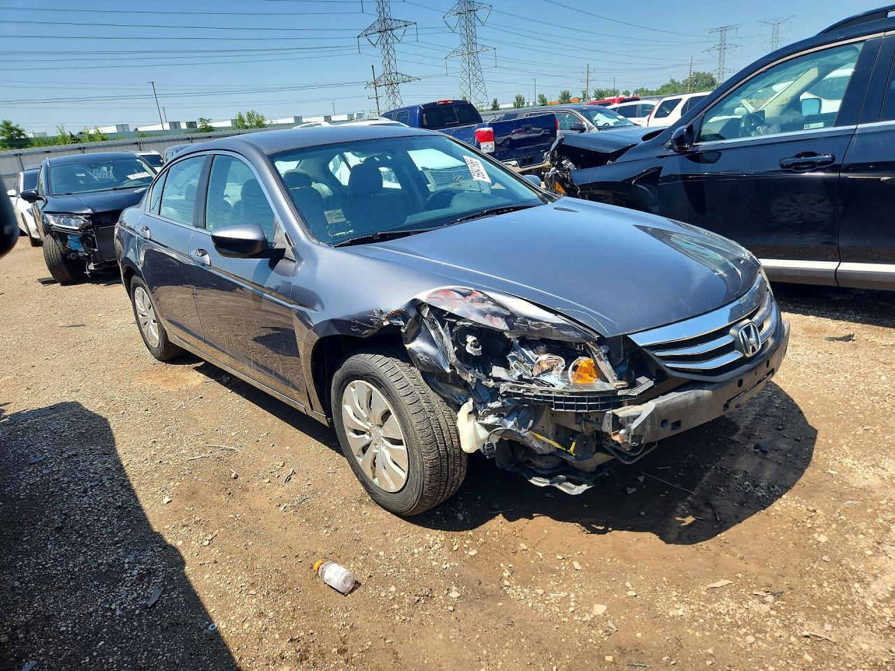 2012 Honda Accord Lx Gray vin: 1HGCP2F35CA172014