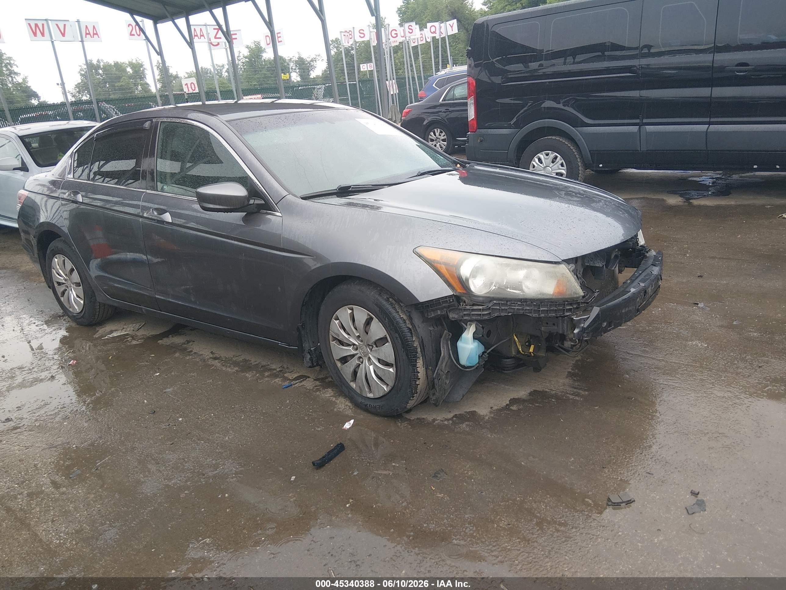 2012 Honda Accord 2.4 Lx Gray vin: 1HGCP2F35CA183885