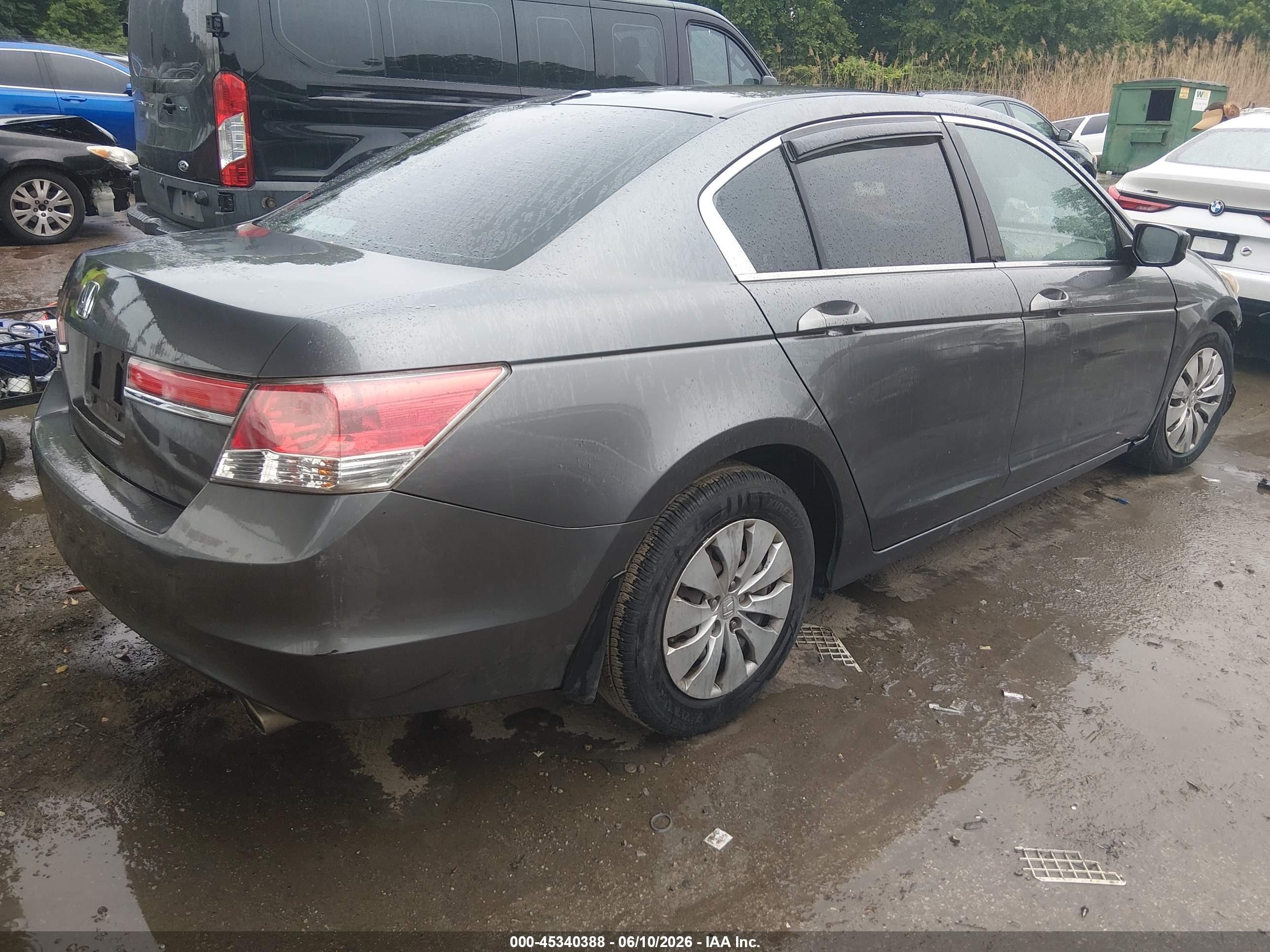 2012 Honda Accord 2.4 Lx Gray vin: 1HGCP2F35CA183885