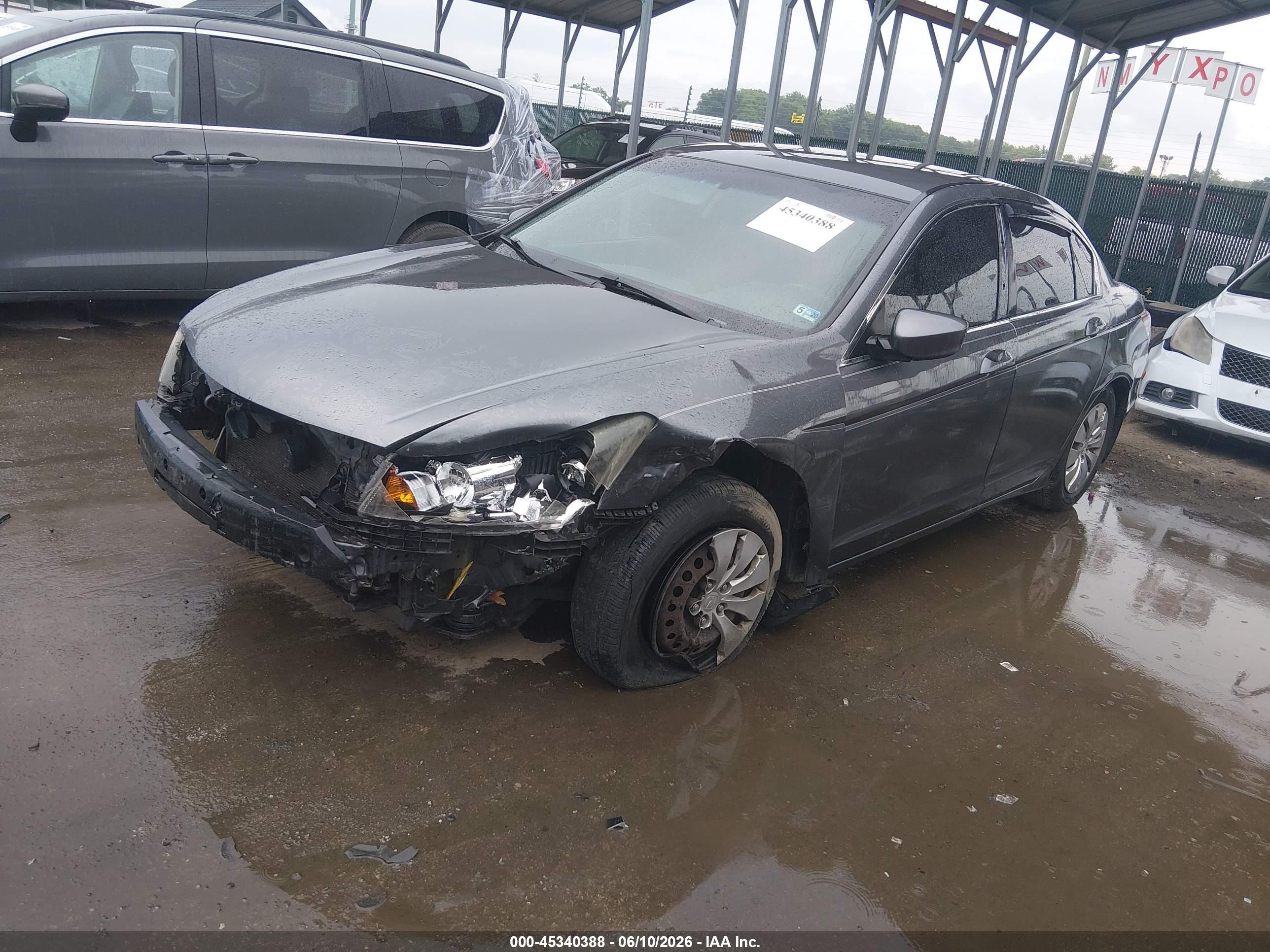 2012 Honda Accord 2.4 Lx Gray vin: 1HGCP2F35CA183885