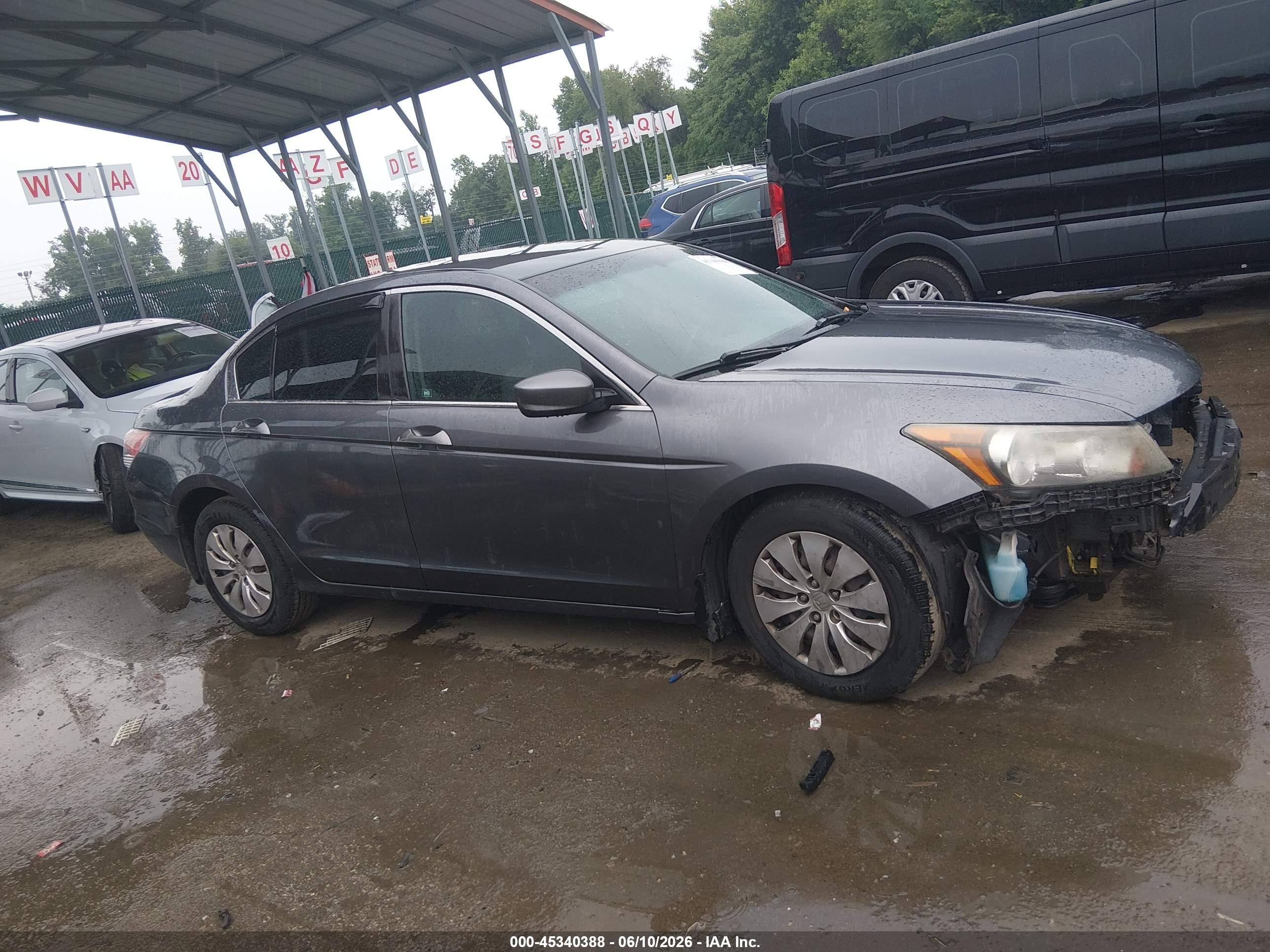 2012 Honda Accord 2.4 Lx Gray vin: 1HGCP2F35CA183885