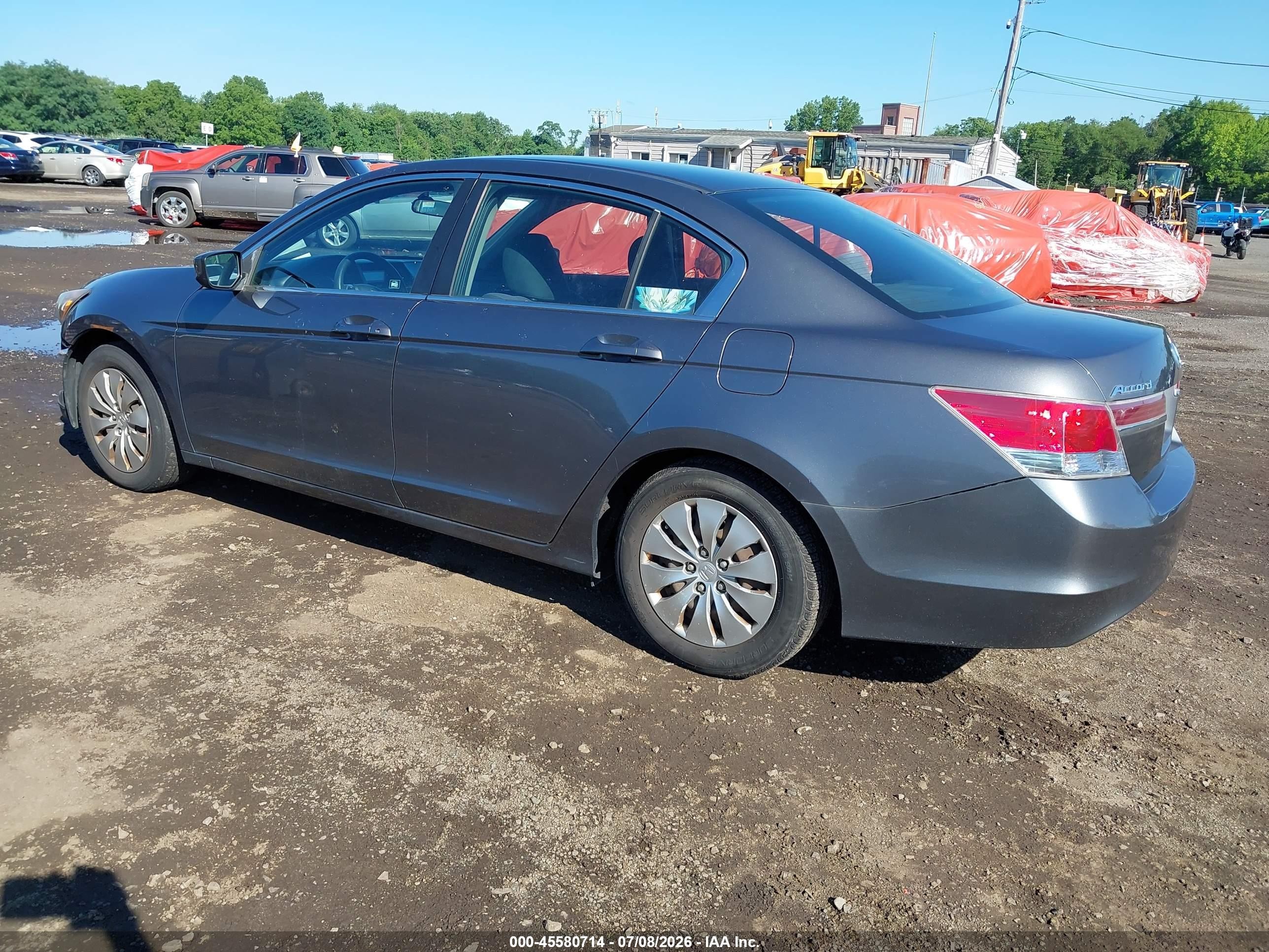 2012 Honda Accord Sdn Lx Gray vin: 1HGCP2F35CA185037