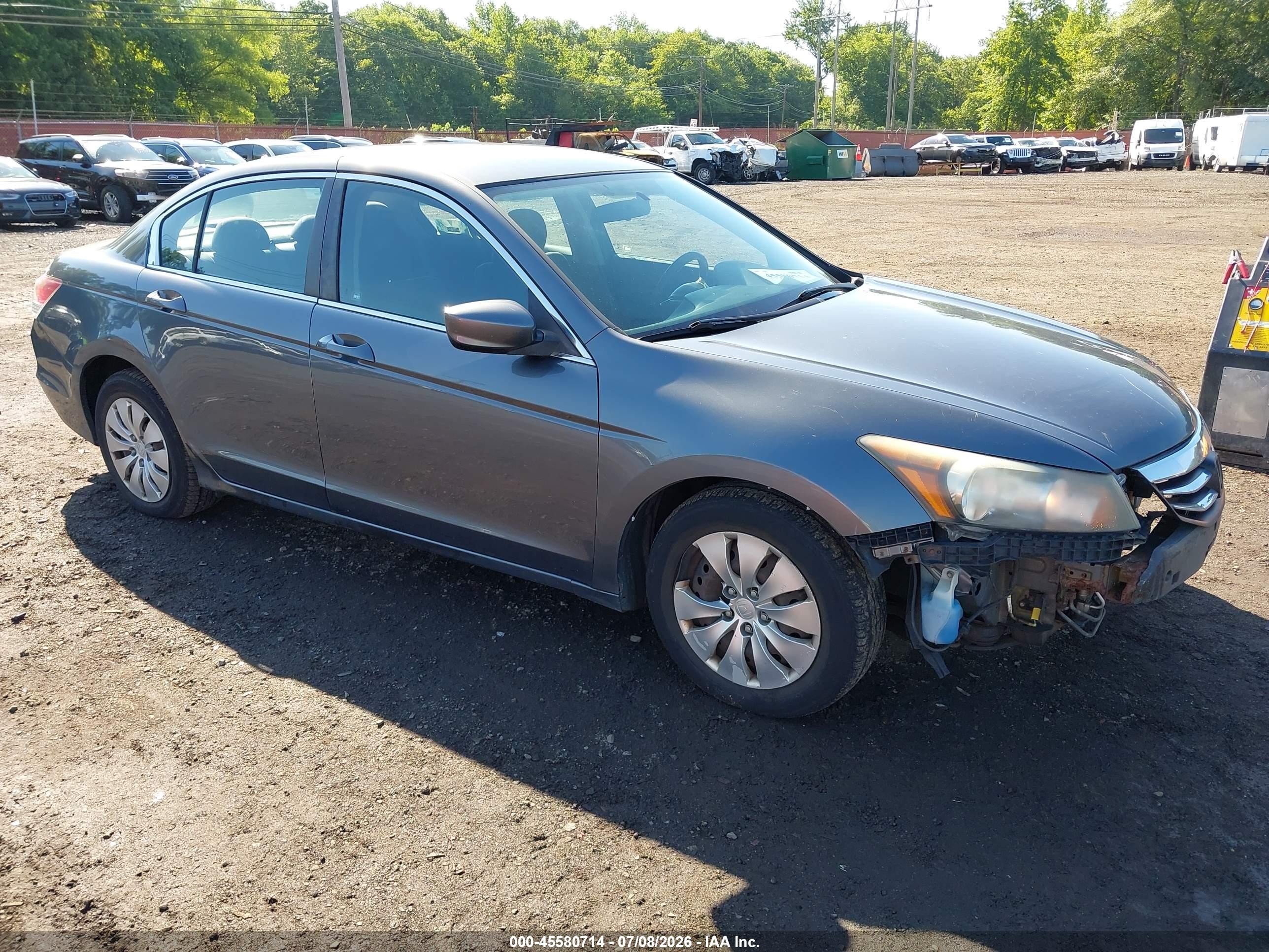 2012 Honda Accord Sdn Lx Gray vin: 1HGCP2F35CA185037
