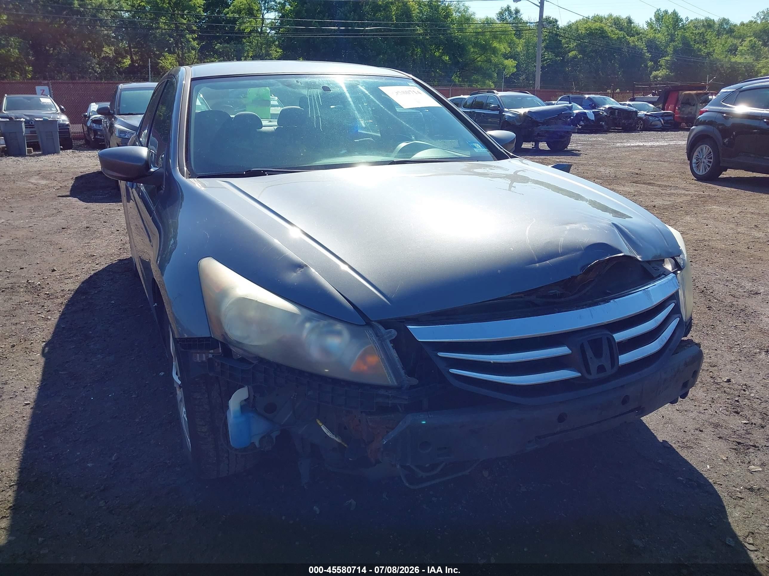 2012 Honda Accord Sdn Lx Gray vin: 1HGCP2F35CA185037
