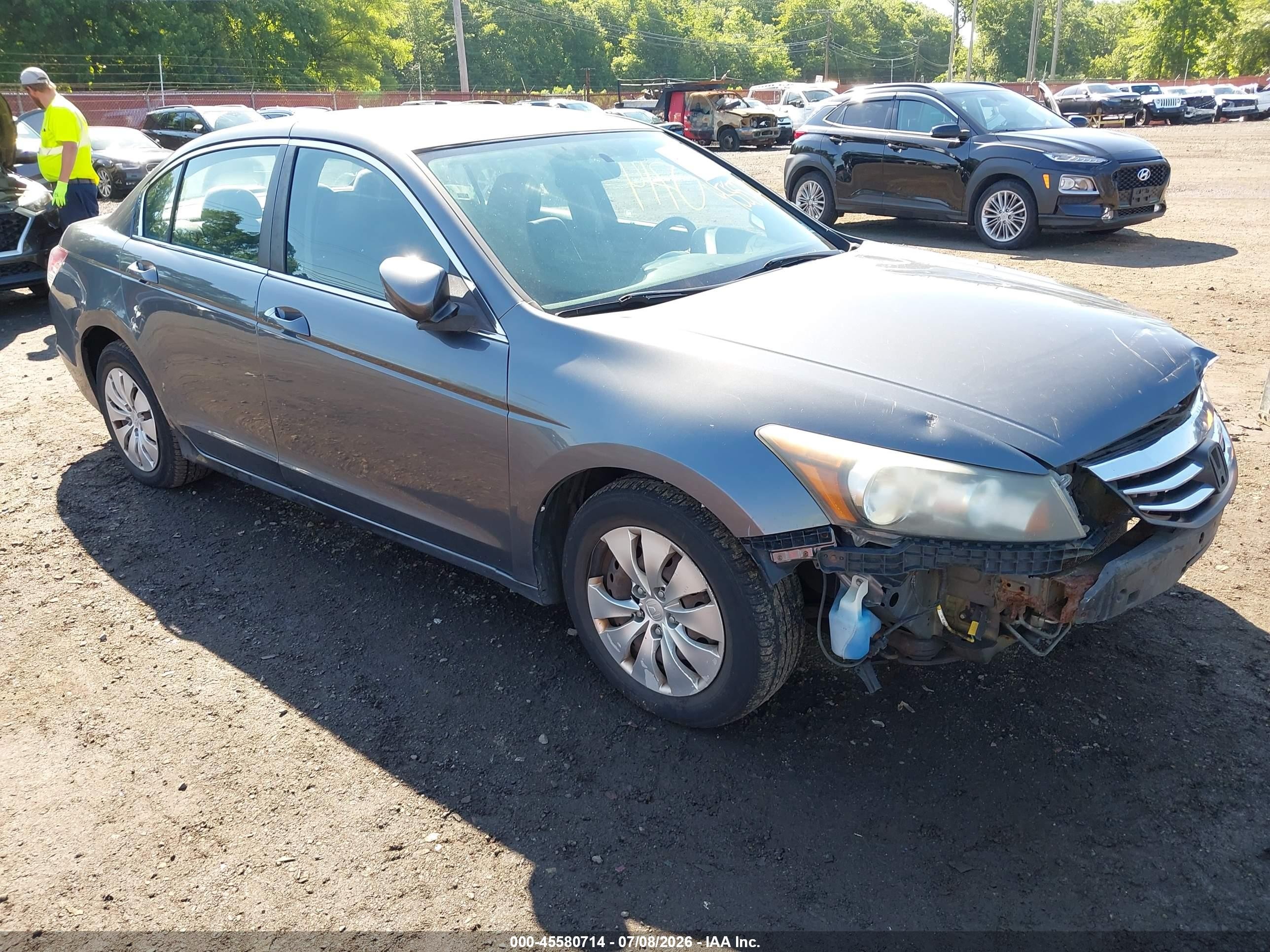 2012 Honda Accord Sdn Lx Gray vin: 1HGCP2F35CA185037