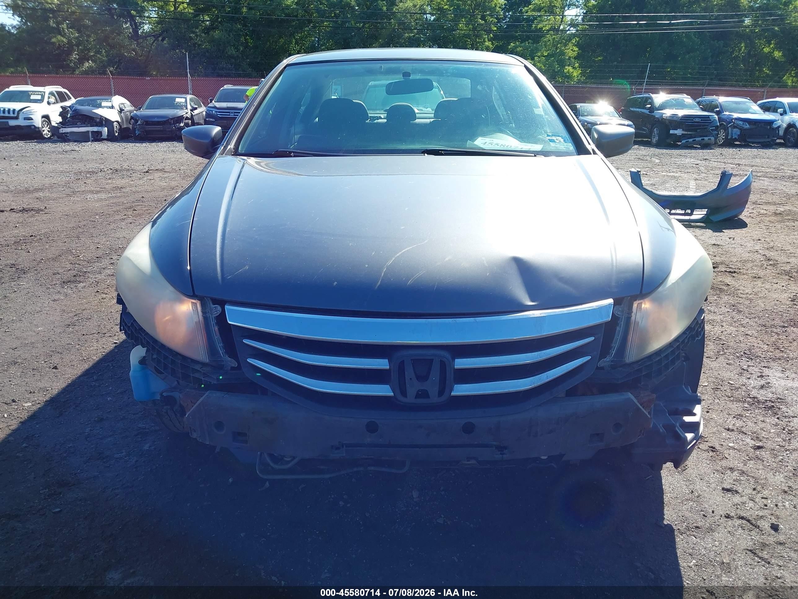 2012 Honda Accord Sdn Lx Gray vin: 1HGCP2F35CA185037