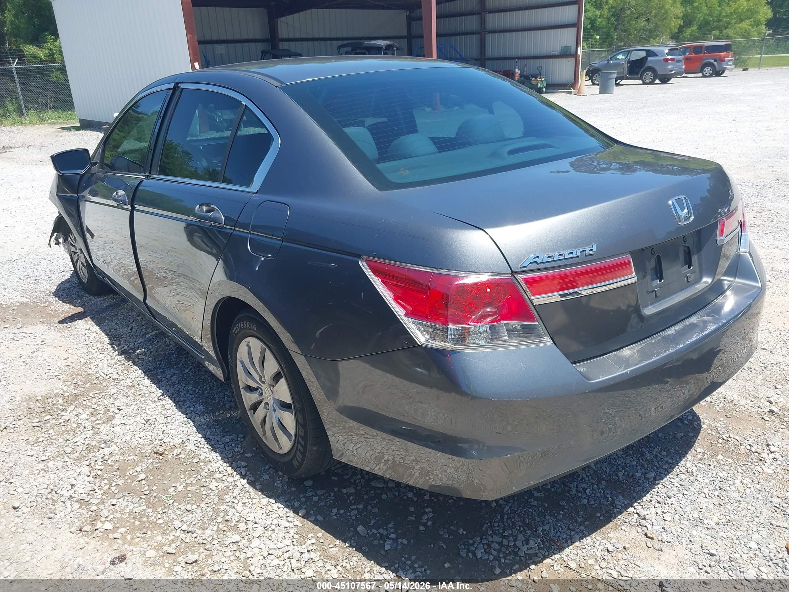 2012 Honda Accord 2.4 Lx Серый vin: 1HGCP2F35CA188164