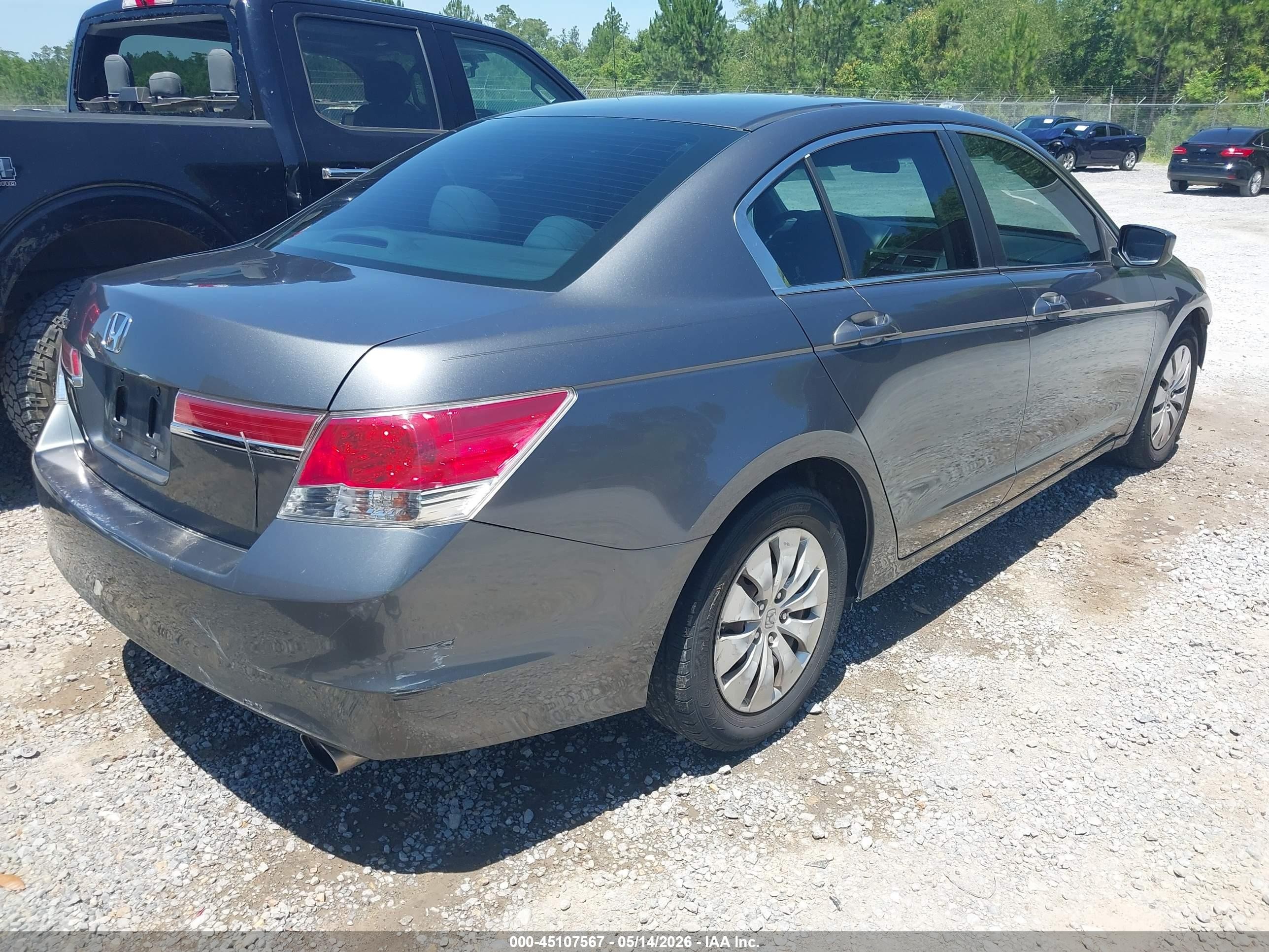 2012 Honda Accord 2.4 Lx Серый vin: 1HGCP2F35CA188164