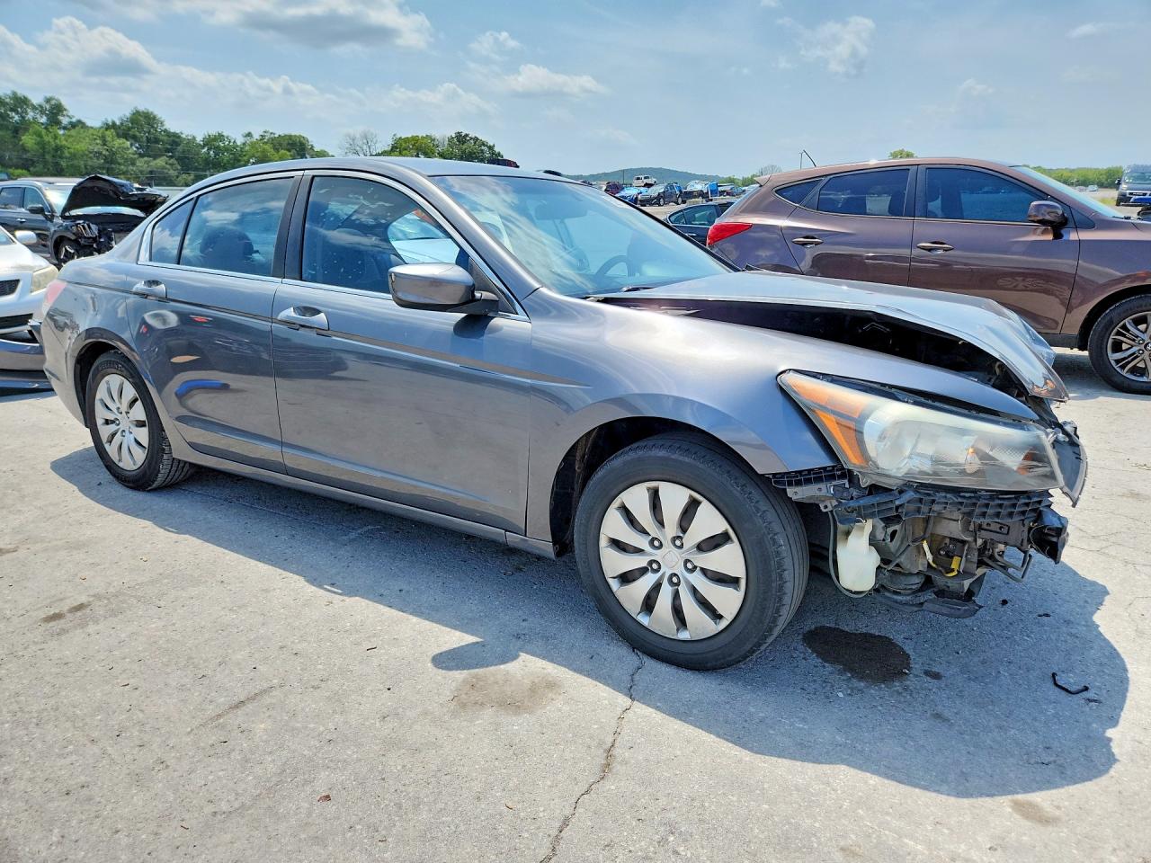 2012 Honda Accord Lx Gray vin: 1HGCP2F35CA199827