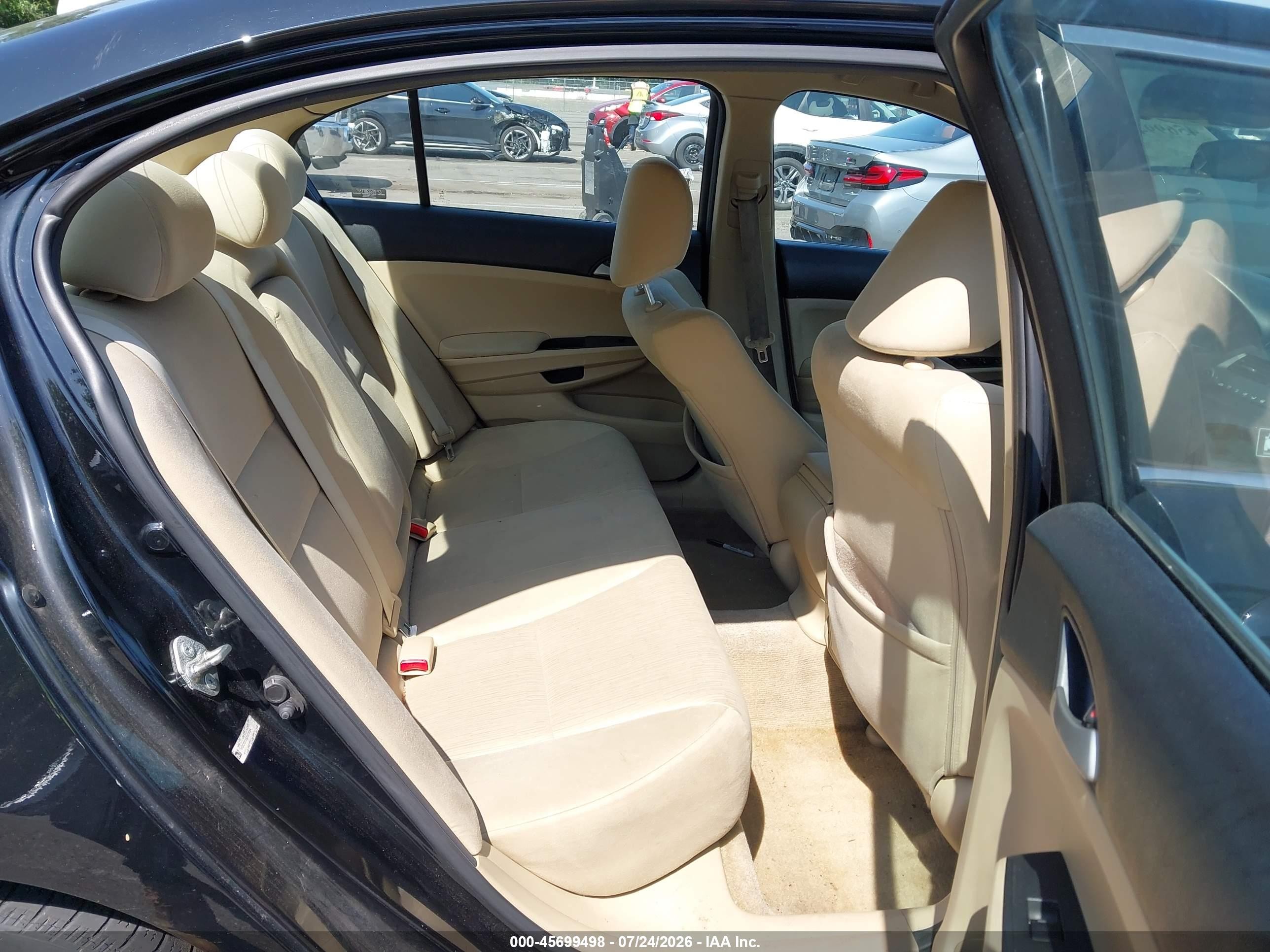 2012 Honda Accord Sdn Lx Black vin: 1HGCP2F35CA211894