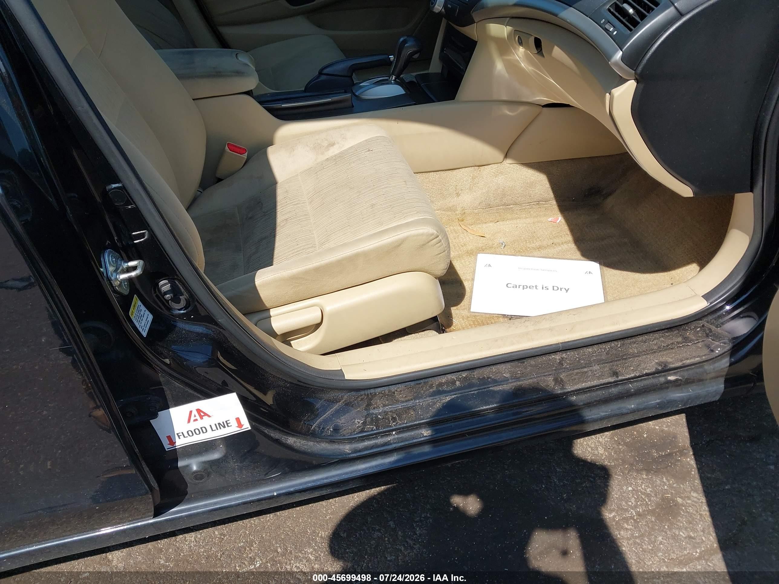 2012 Honda Accord Sdn Lx Black vin: 1HGCP2F35CA211894