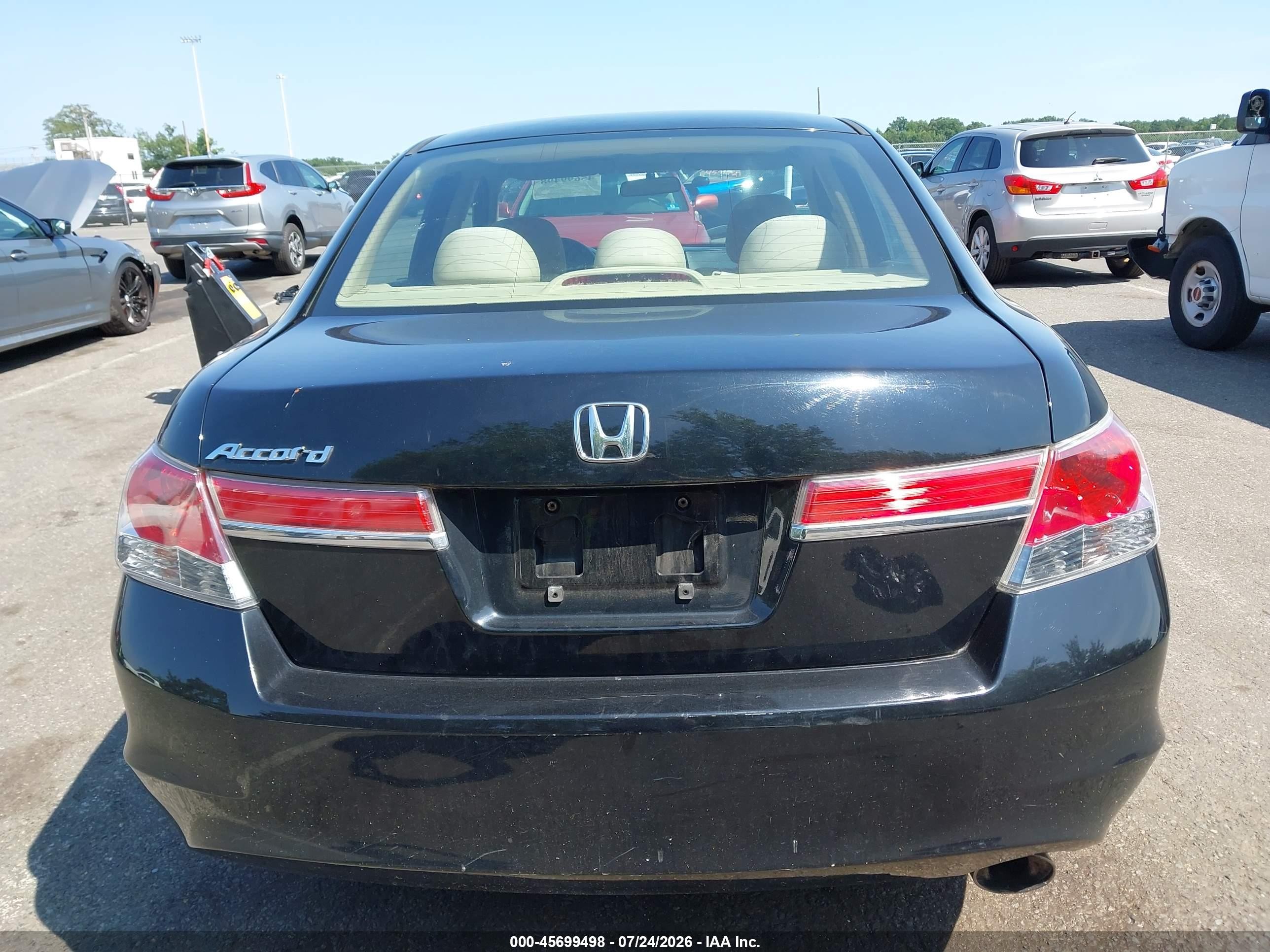 2012 Honda Accord Sdn Lx Black vin: 1HGCP2F35CA211894