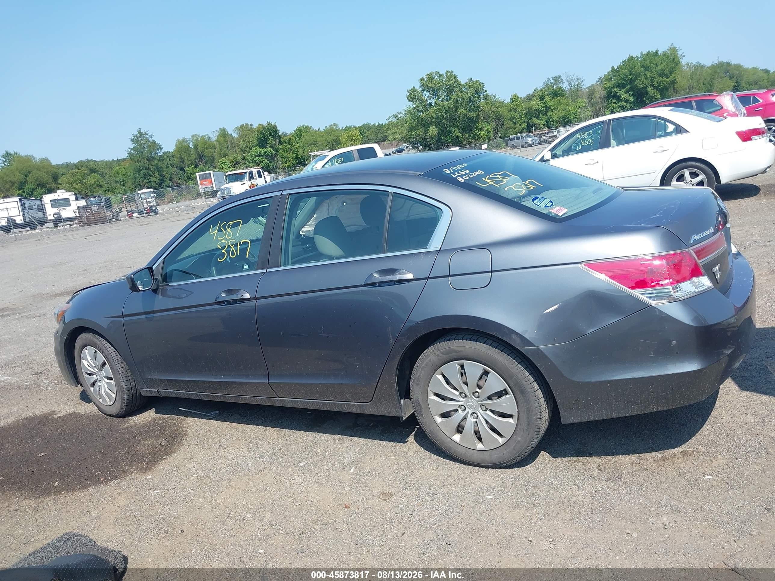 2012 Honda Accord Sdn Lx Серый vin: 1HGCP2F35CA245527
