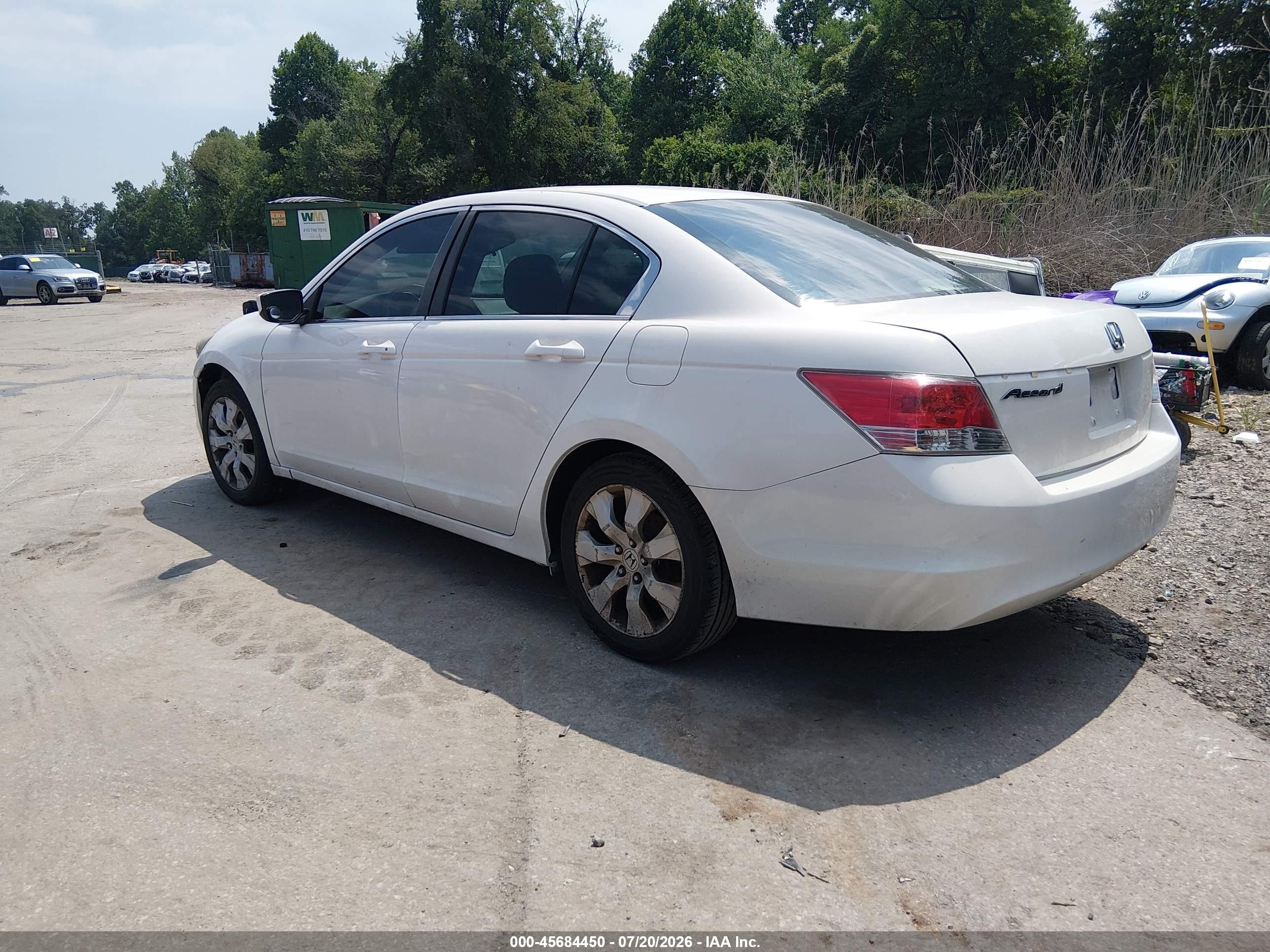 2010 Honda Accord 2.4 Lx Белый vin: 1HGCP2F36AA009434