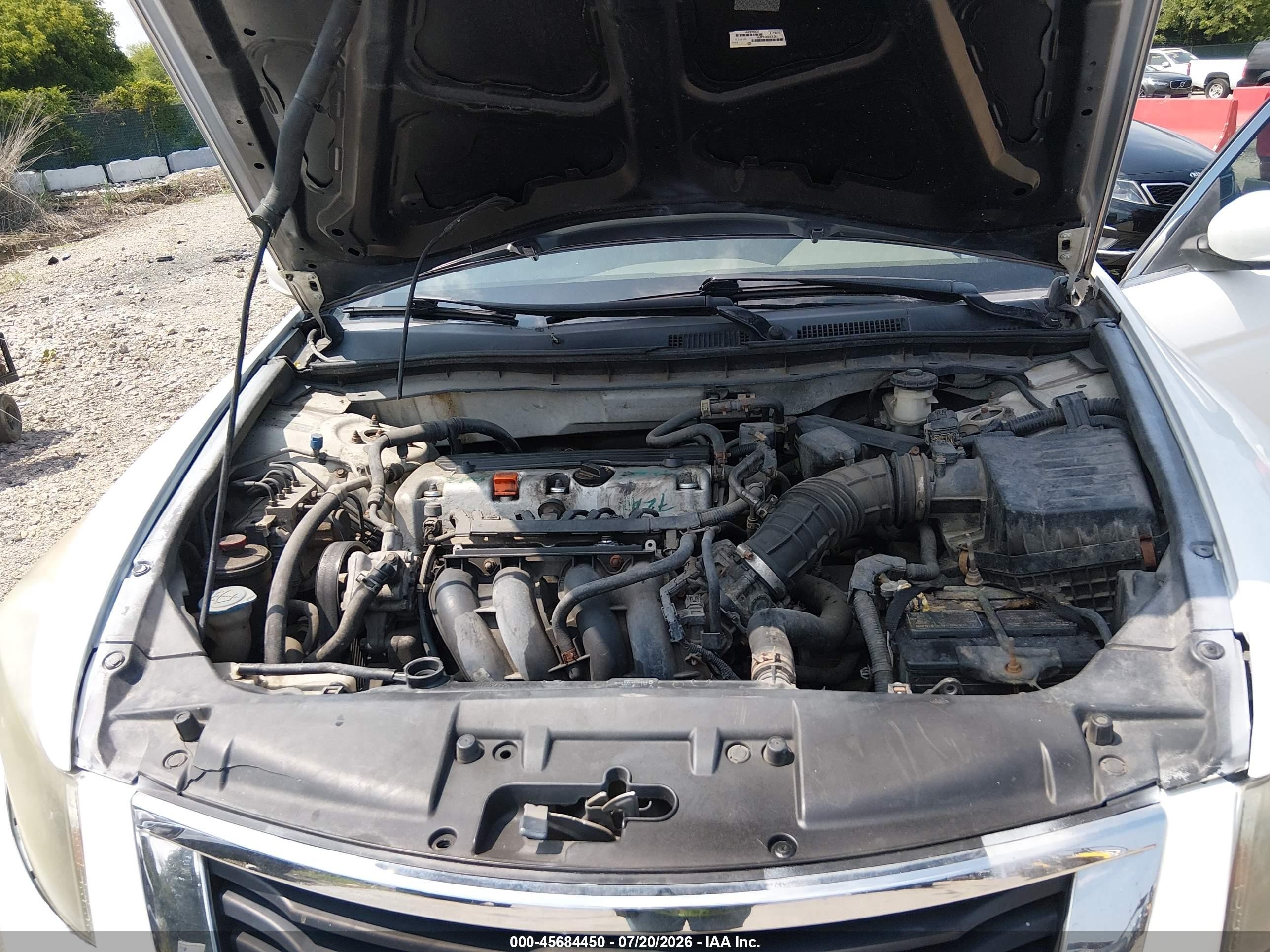 2010 Honda Accord 2.4 Lx Белый vin: 1HGCP2F36AA009434