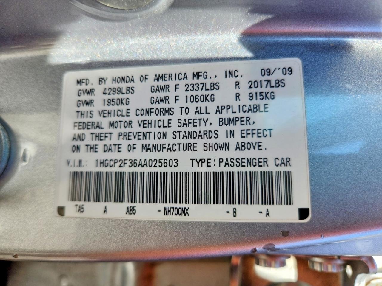 2010 Honda Accord Lx Silver vin: 1HGCP2F36AA025603