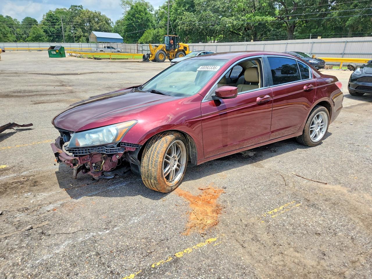 2010 Honda Accord Lx Burgundy vin: 1HGCP2F36AA033703