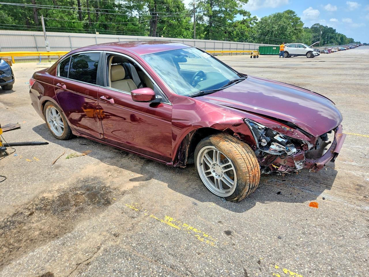 2010 Honda Accord Lx Burgundy vin: 1HGCP2F36AA033703