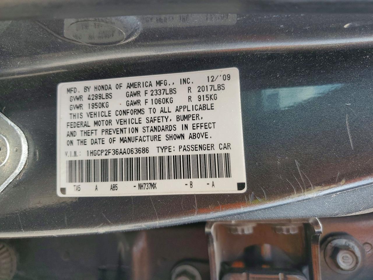 2010 Honda Accord Lx Silver vin: 1HGCP2F36AA063686