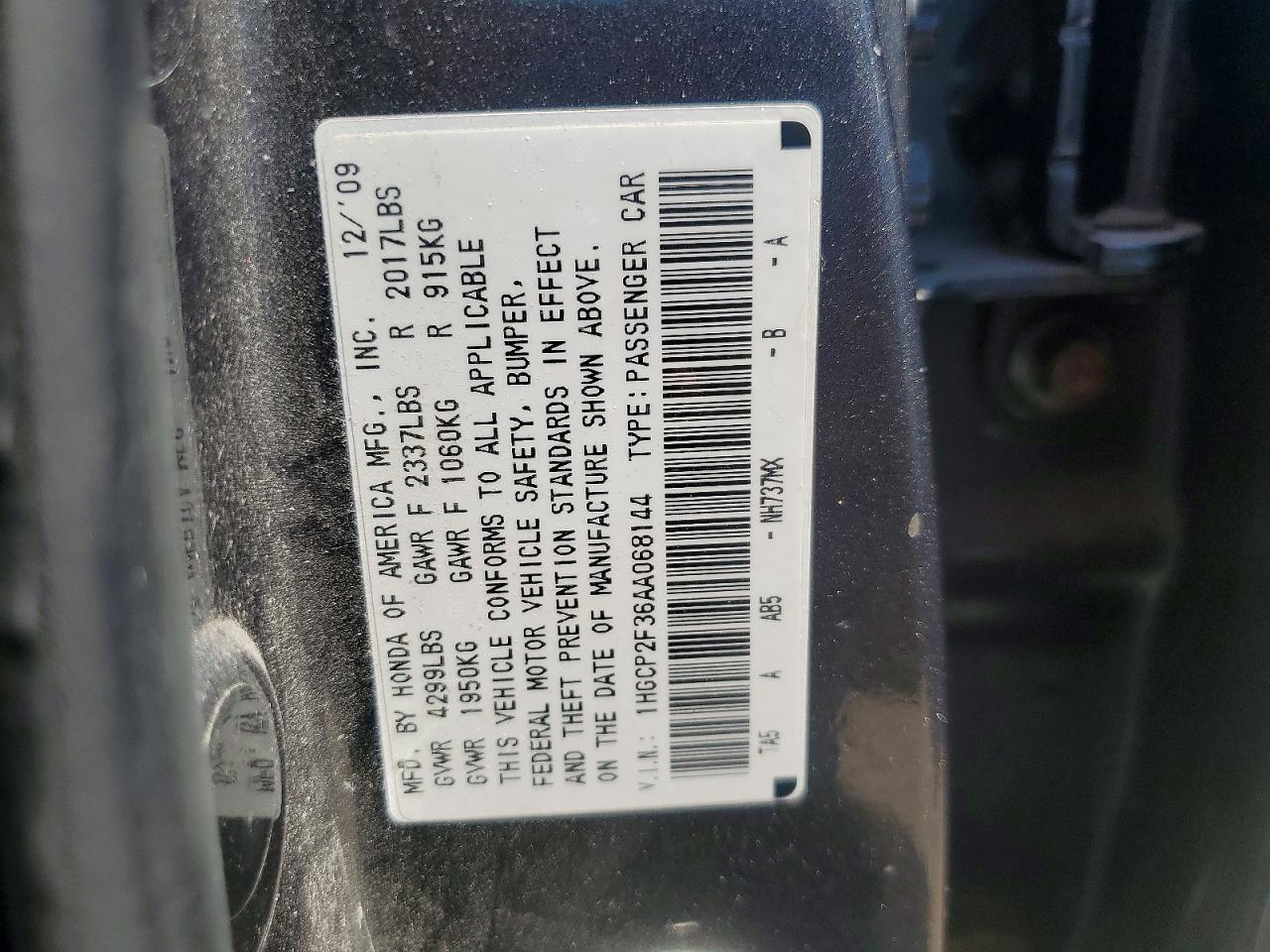 2010 Honda Accord Lx Gray vin: 1HGCP2F36AA068144