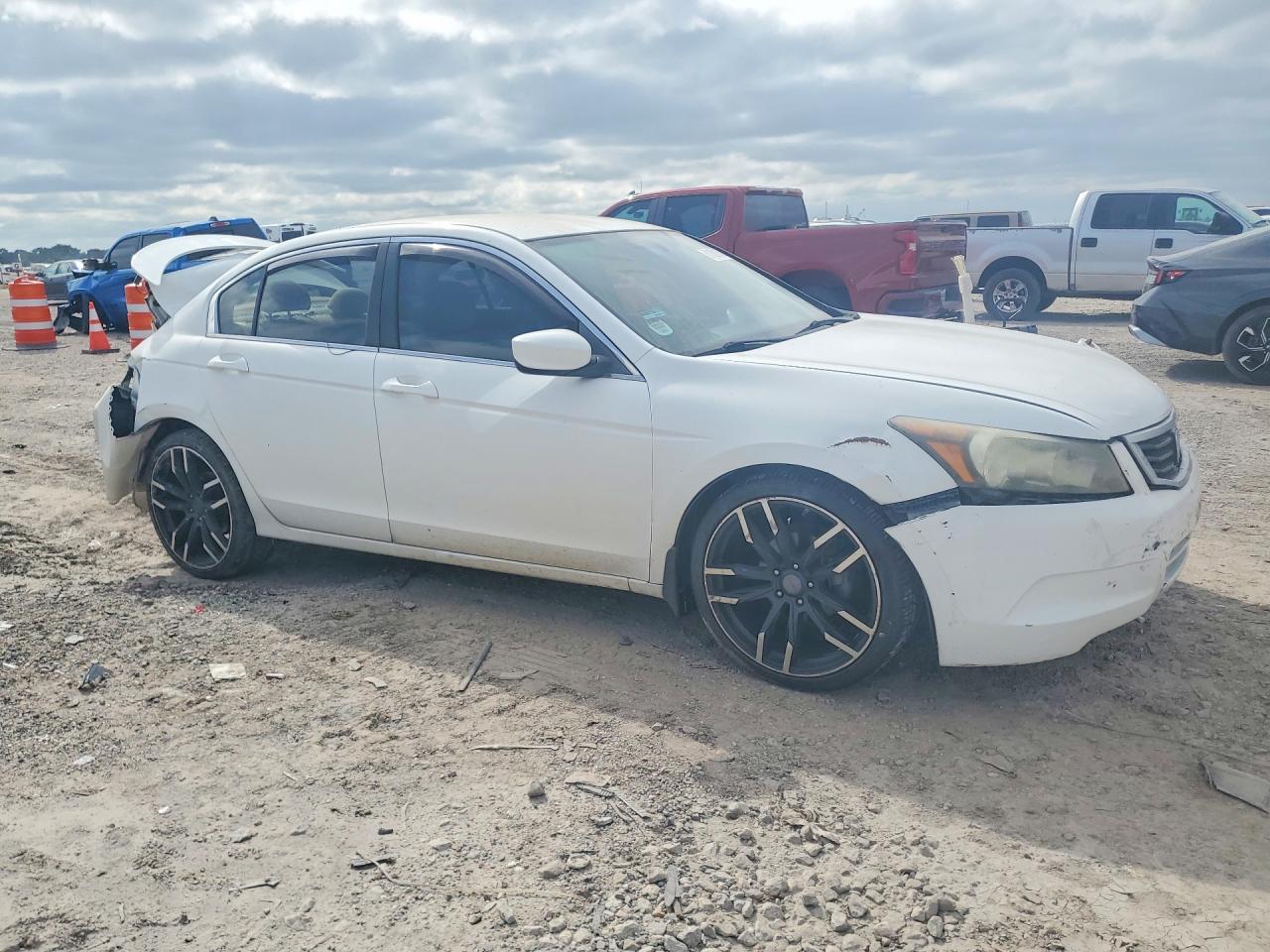 2010 Honda Accord Lx White vin: 1HGCP2F36AA100333