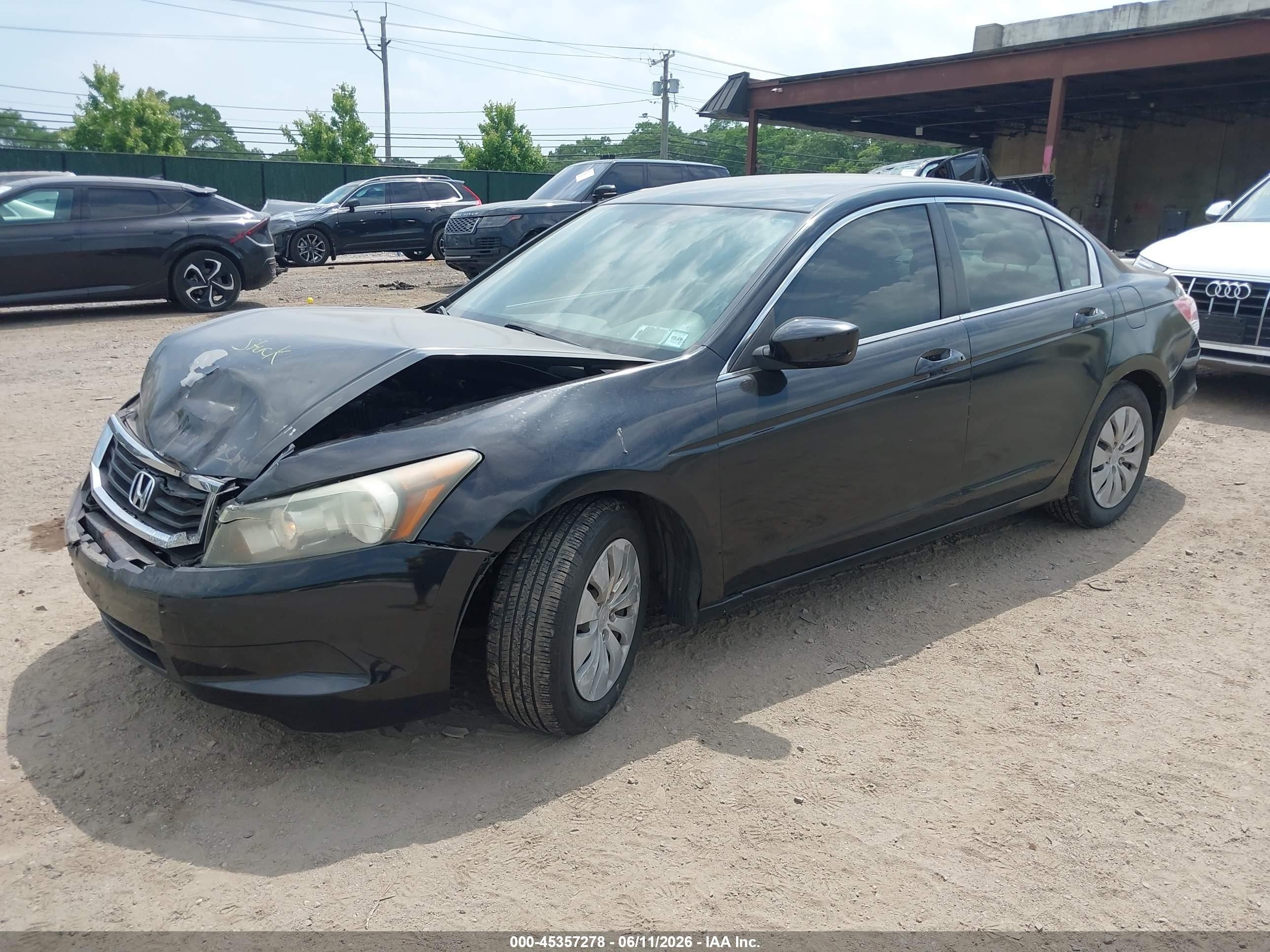 2010 Honda Accord 2.4 Lx Черный vin: 1HGCP2F36AA112076